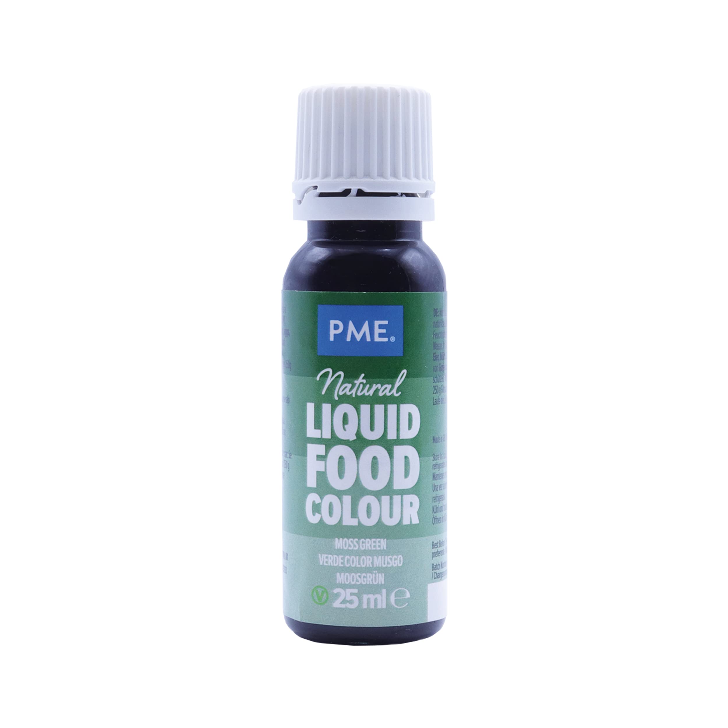 PME Natürliche flüssige Lebensmittelfarbe – Moosgrün (25 ml)