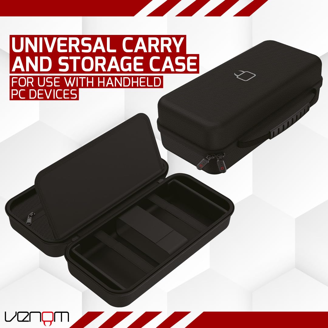 Venom Handheld PC Storage Case – Compatible with Steam Deck, Asus Rog Ally, 5