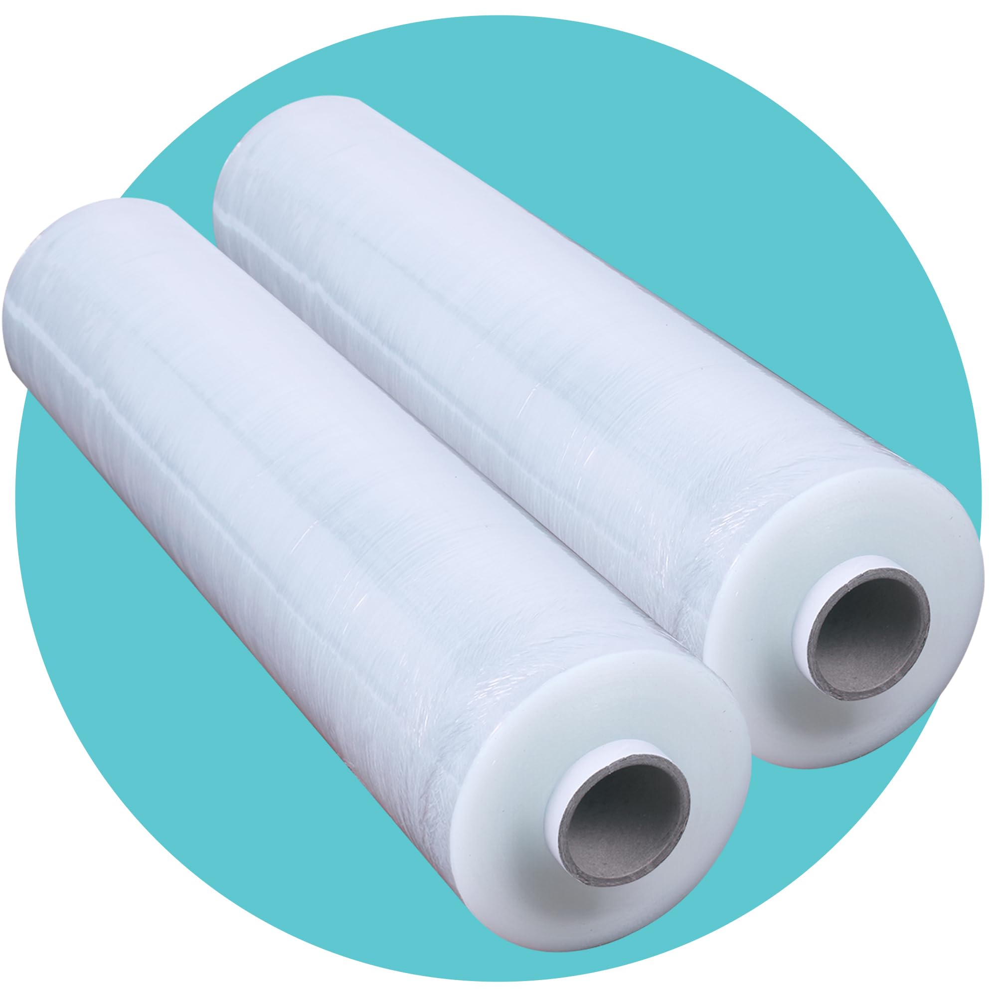 Triplast Pallet Stretch Wrap Roll - Industrial Strength 17mu, 400mm x 250m, Clear, 2 Pack