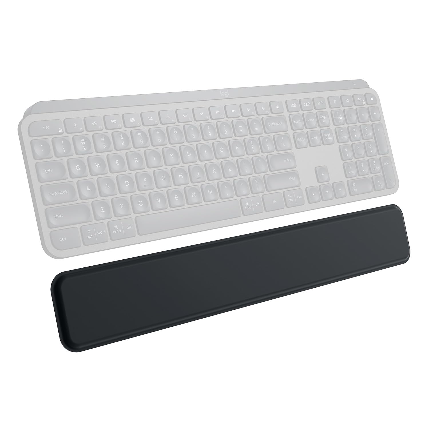Logitech Wrist Rest for MX Keys/Craft - Premium Memory Foam | Stain Resistant | Graphite