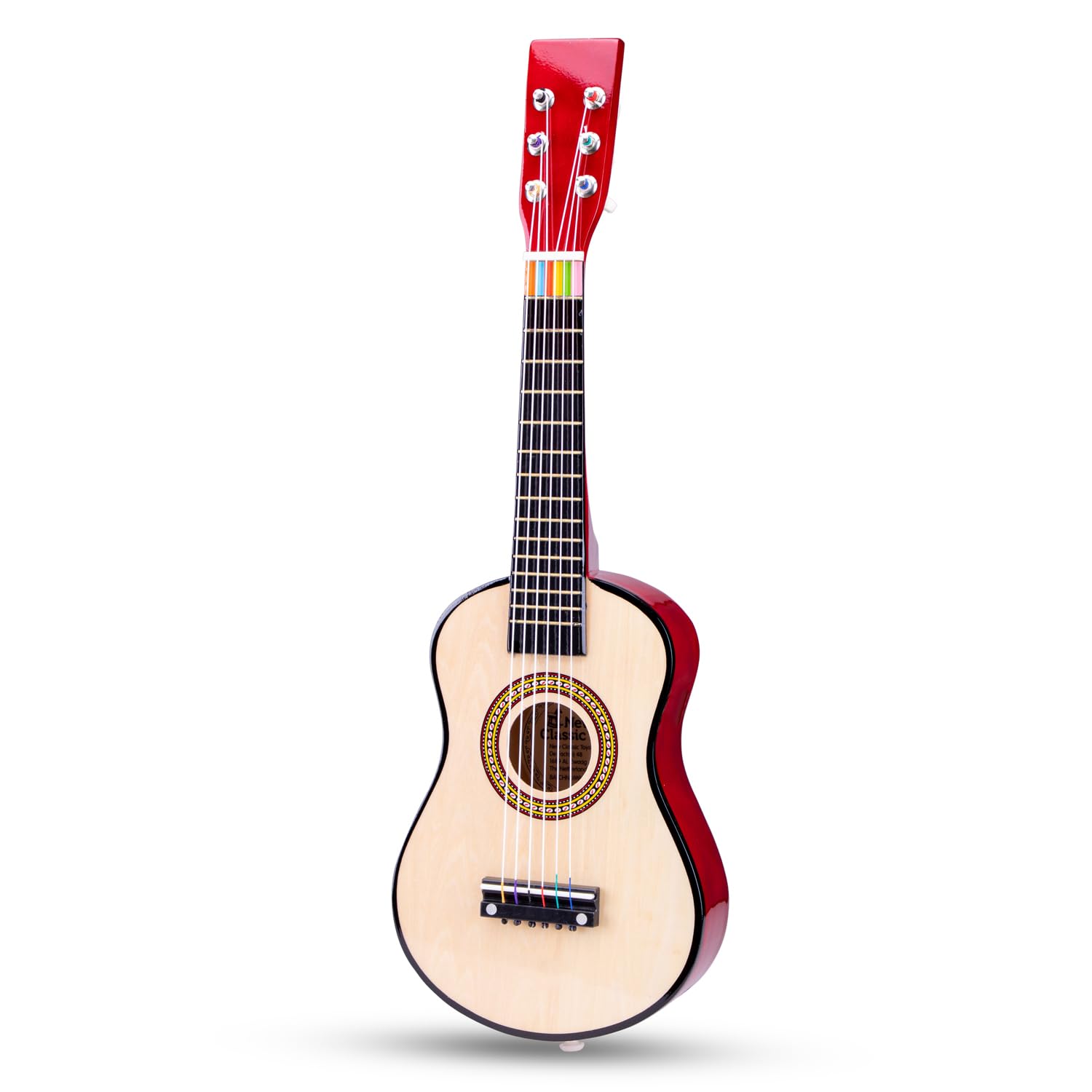 New Classic Toys Wooden Toy Guitar - First Melodies Collection for Kids 3+ 4