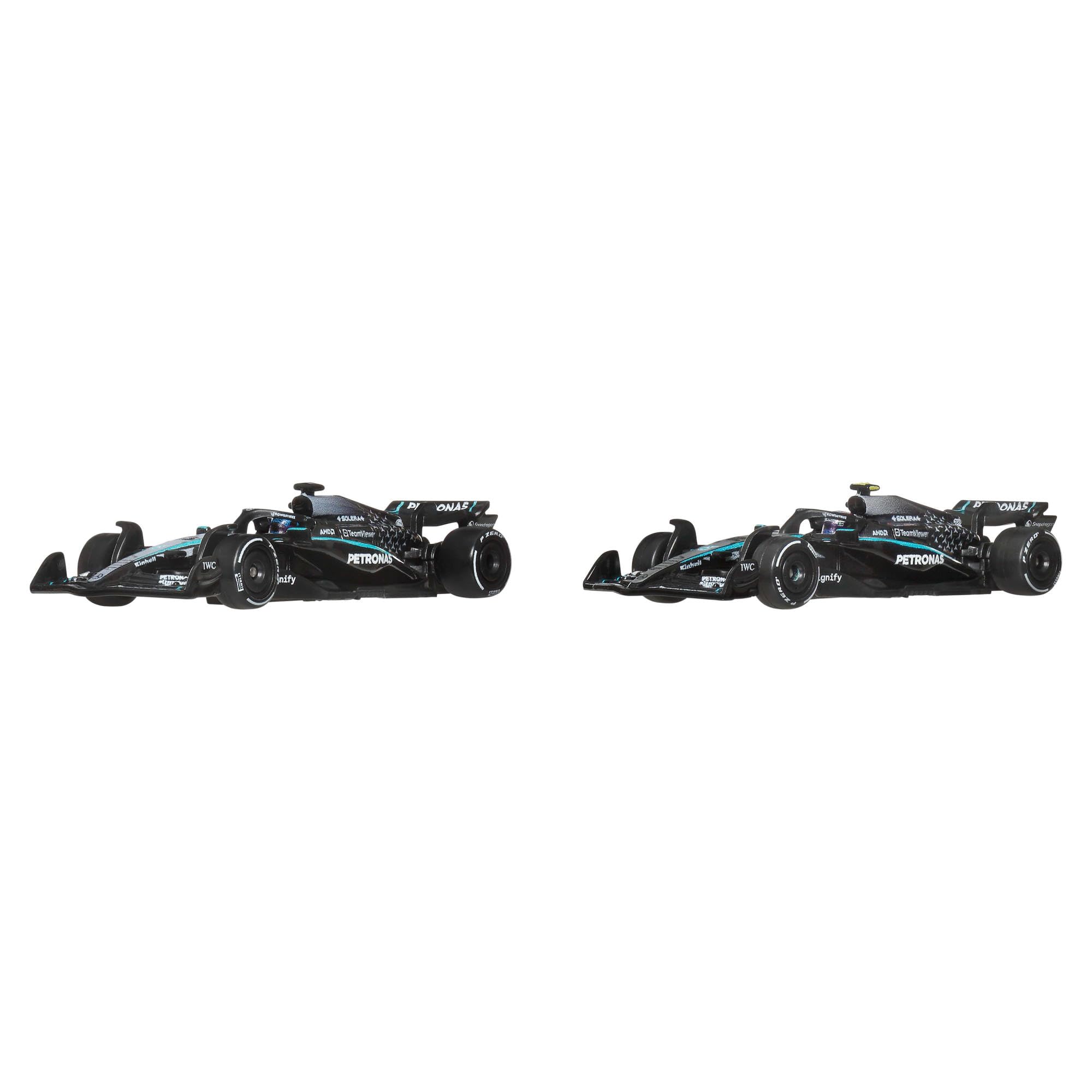 Hot Wheels Premium Formula 1 Mercedes-AMG PETRONAS 2-Pack | 1:64 Scale Die-Cast | JMM93