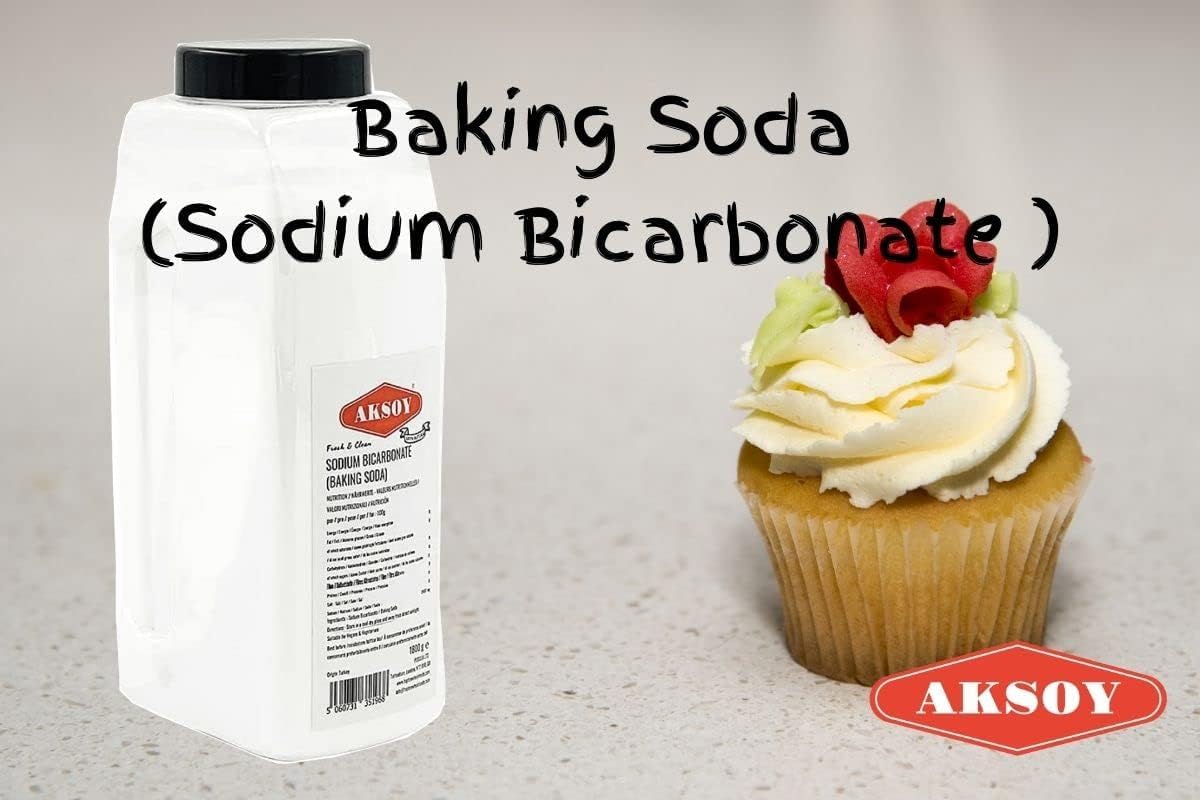 AKSOY Pure Bicarbonate of Soda - 1KG Food Grade Sodium Bicarbonate Powder | Aluminum-Free 4