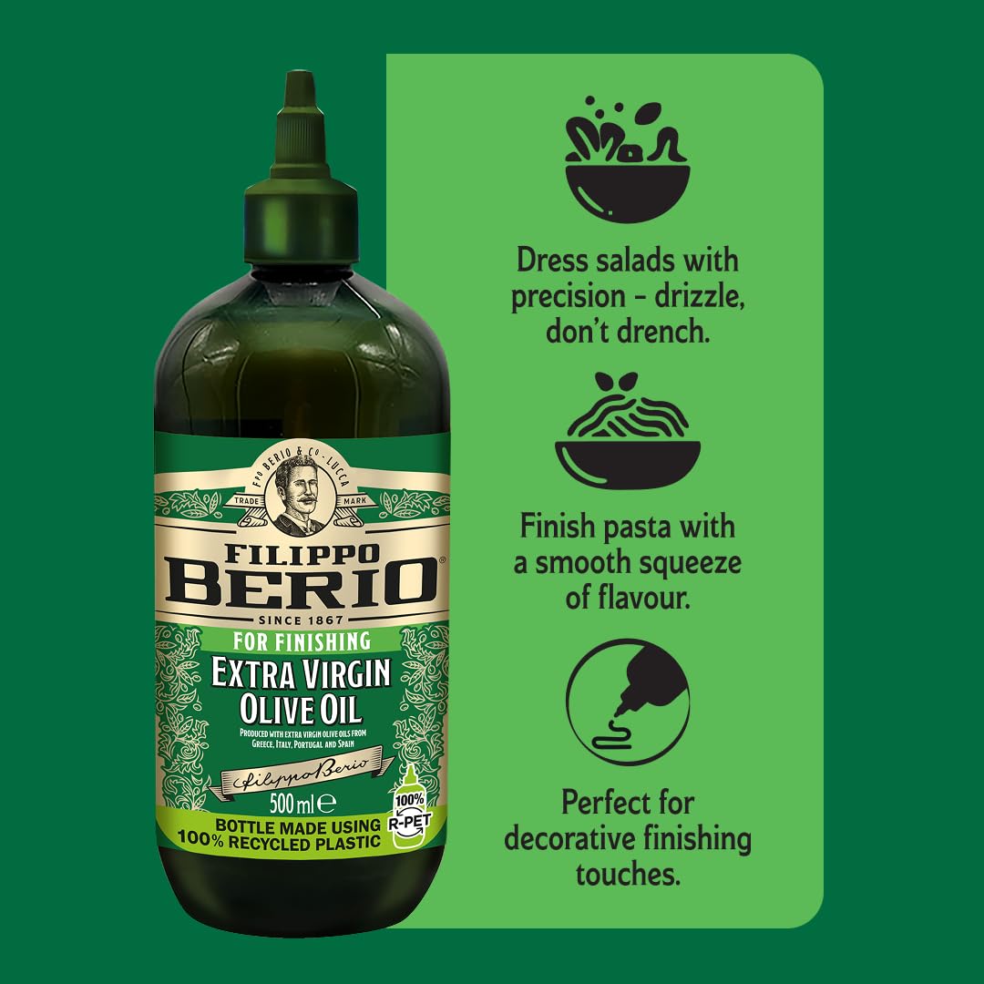 Filippo Berio Extra Virgin Olive Oil - Cold Pressed | 500ml Squeezable Bottle 3
