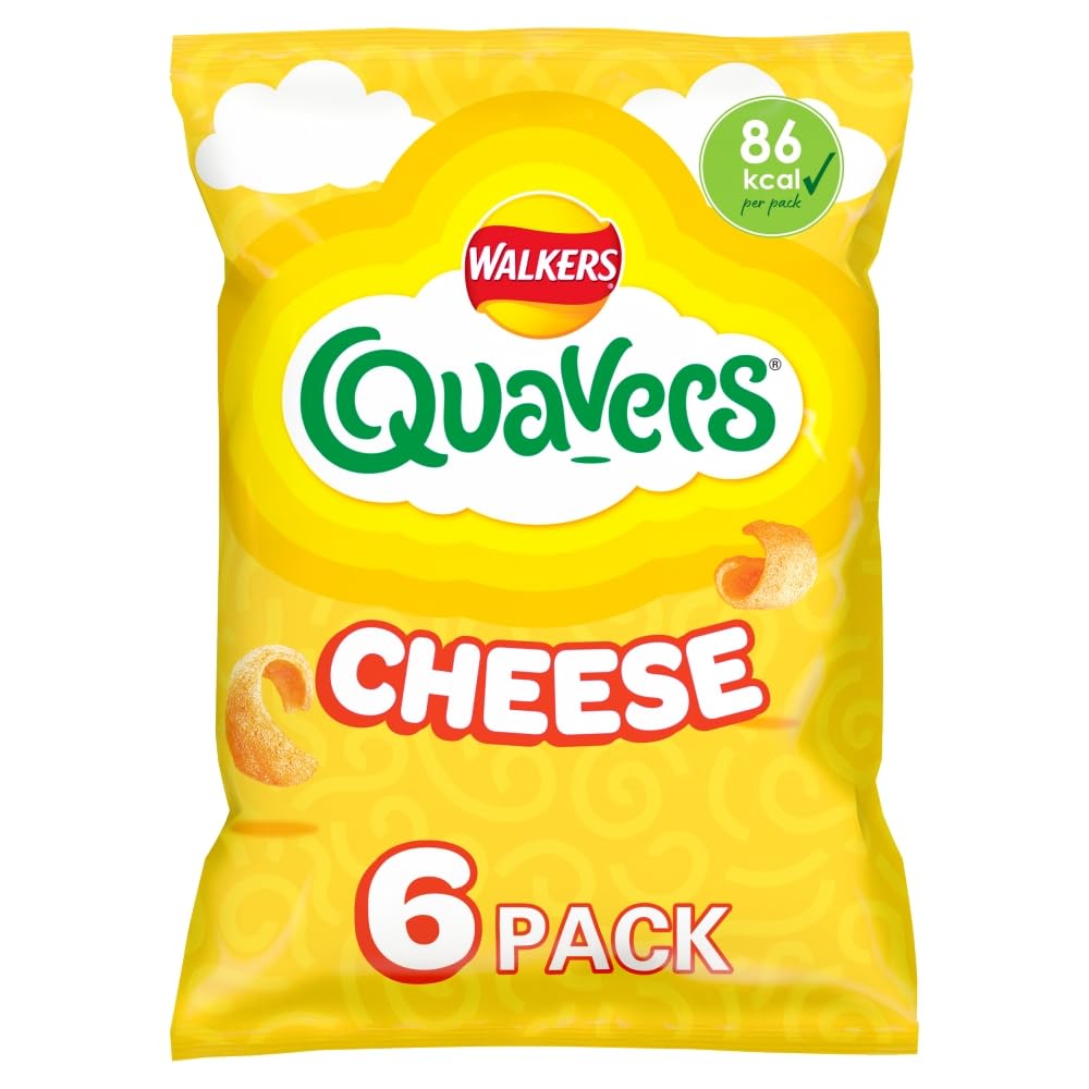 Walkers Quavers Cheese Multipack Snacks 6x16g 1