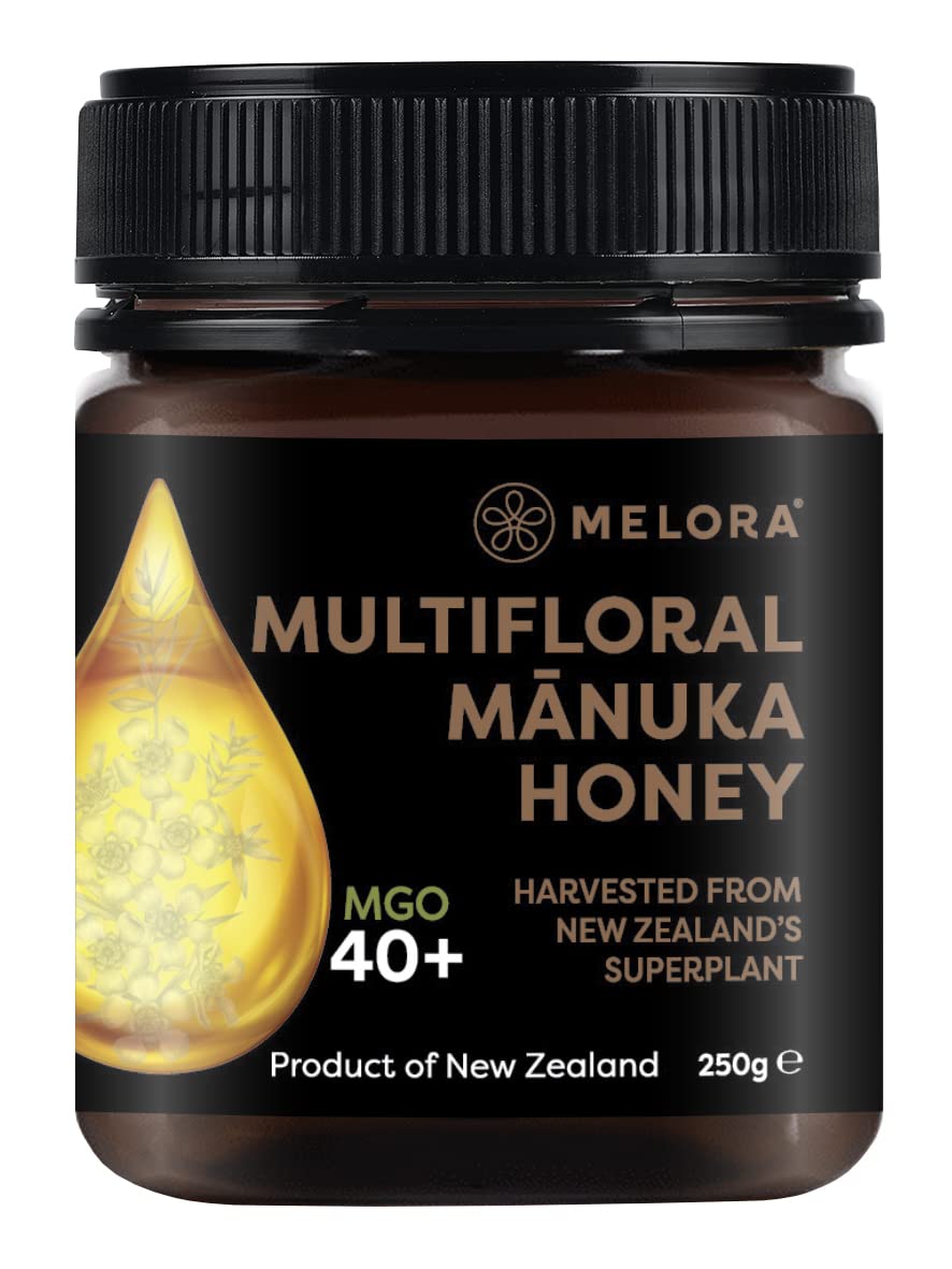 Melora Manuka Honey - 40 MGO | Pure & Traceable New Zealand Honey | 250g