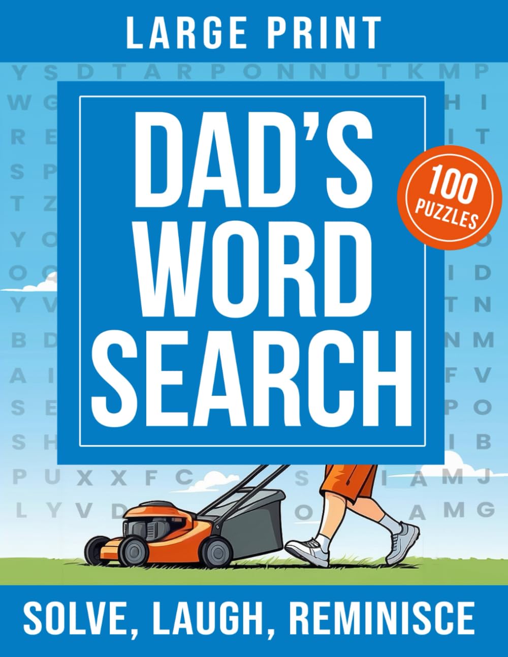BrainWave Books Dad's Word Search - Large Print Puzzles for Adults | 100 Puzzles | Paperback