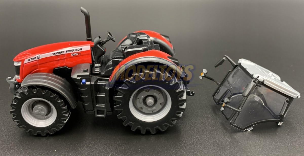 Bburago MASSEY FERGUSSON 8740S Tractor Replica Model - 1:50 Scale, Red 9