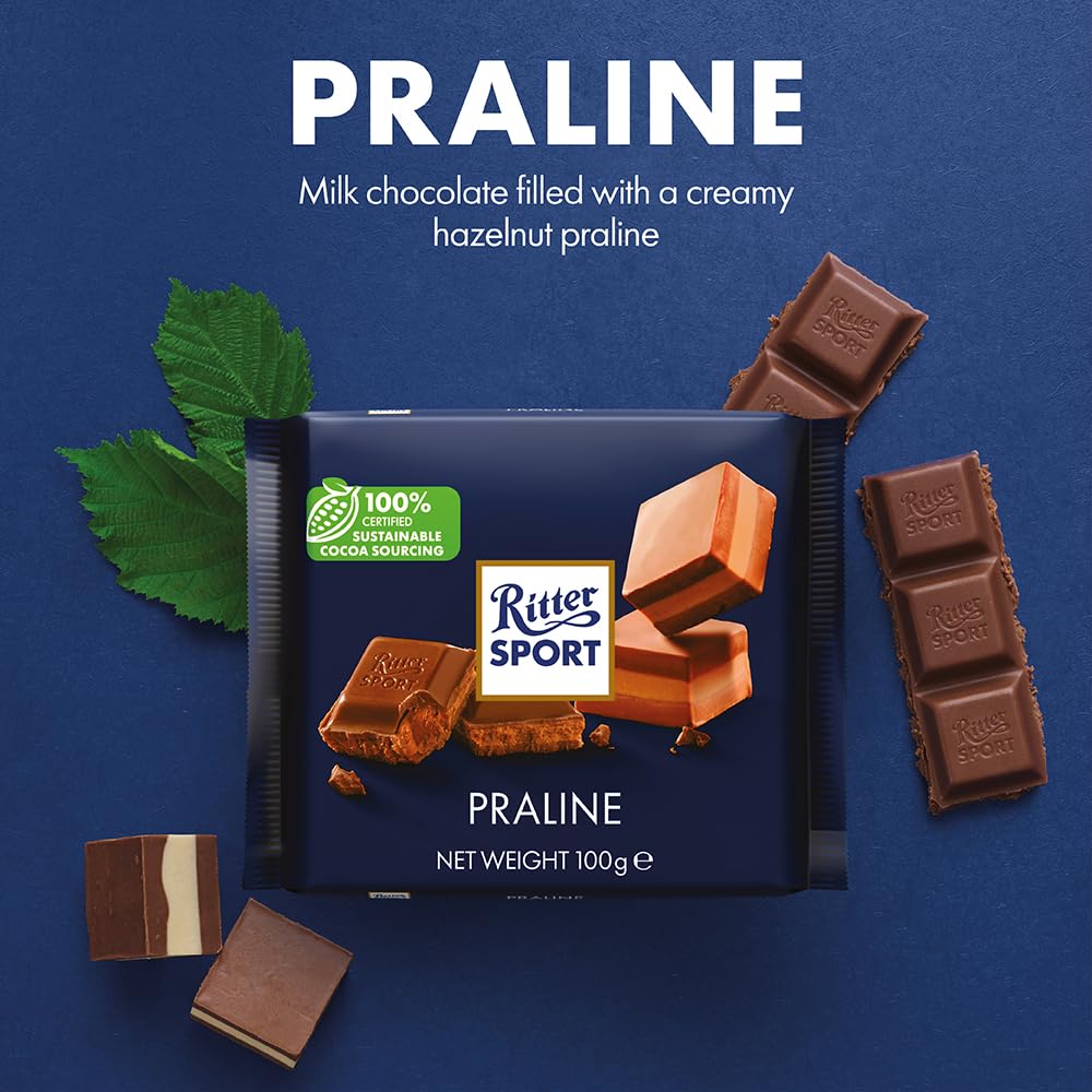 Ritter Sport Pralinen Milchschokolade mit Haselnusspaste 100g (13er Pack) 3