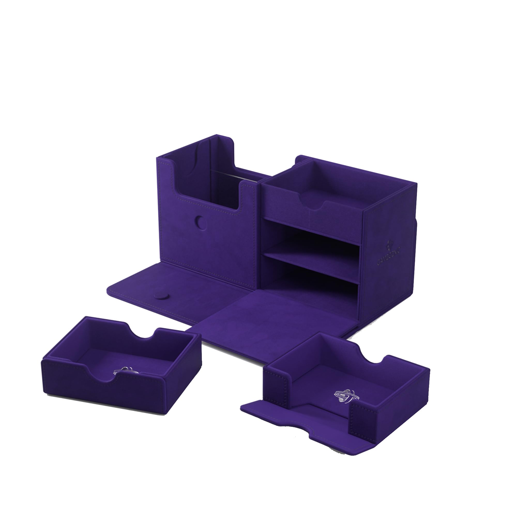 Gamegenic The Academic 133+ XL Premium Deck Box | Holds 133 Double-Sleeved Cards | Purple 3