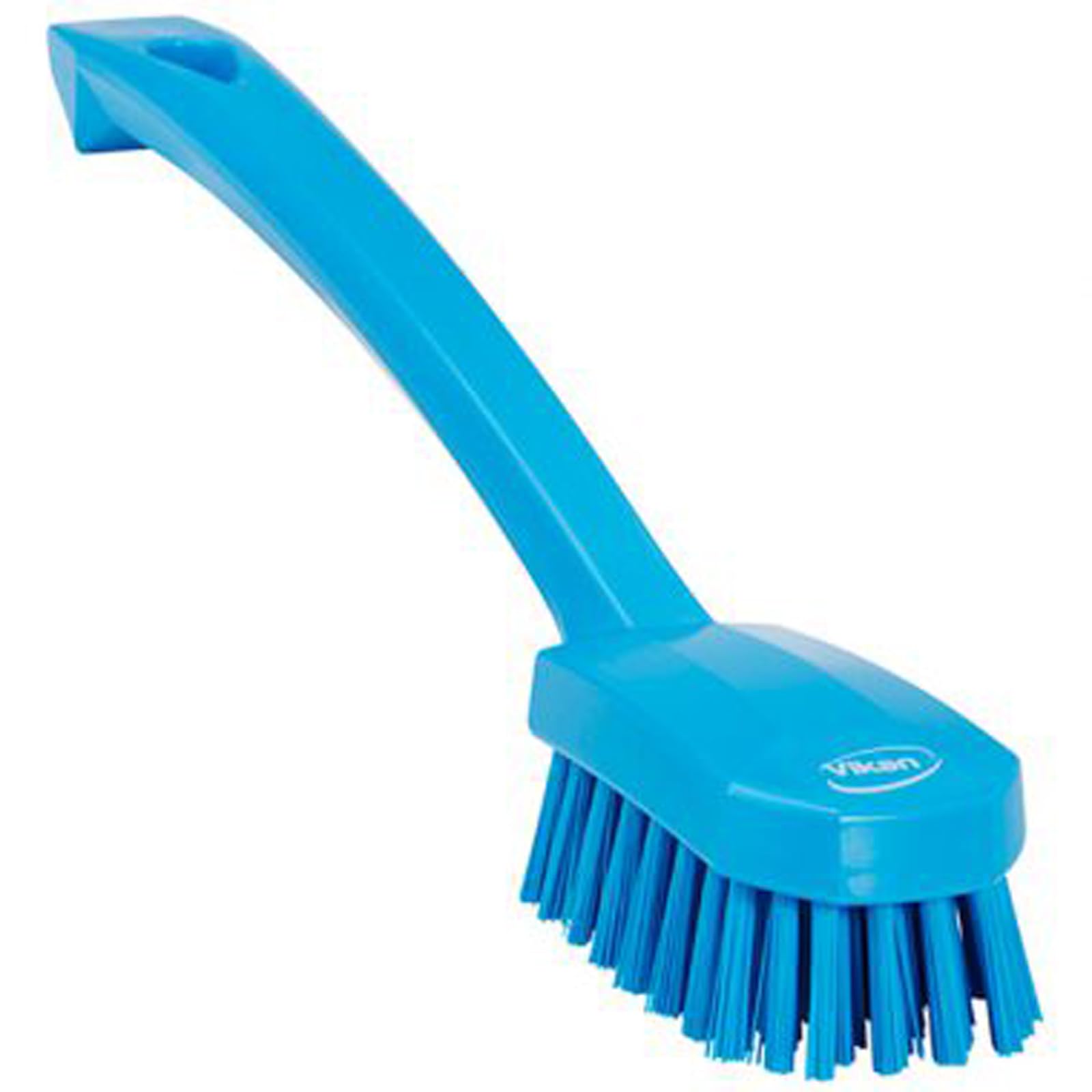Vikan Utility Brush - Ergonomic Handle | Medium Bristle | Blue 4