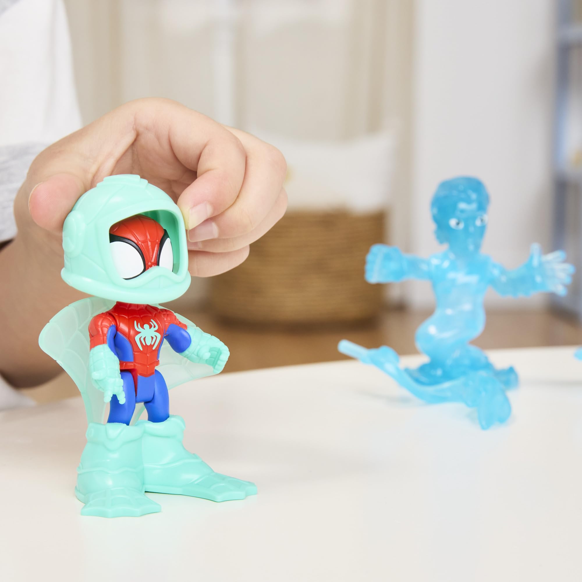 SPIDEY AND HIS AMAZING FRIENDS Water-Webs Spidey & Hydro-Man Action Figures Set | 3-Inch Figures | Ages 3+ 3