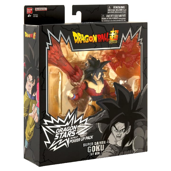 BANDAI Dragon Ball Stars Power Up Super Saiyan 4 Goku (GT Version) Action Figure | 17cm 4