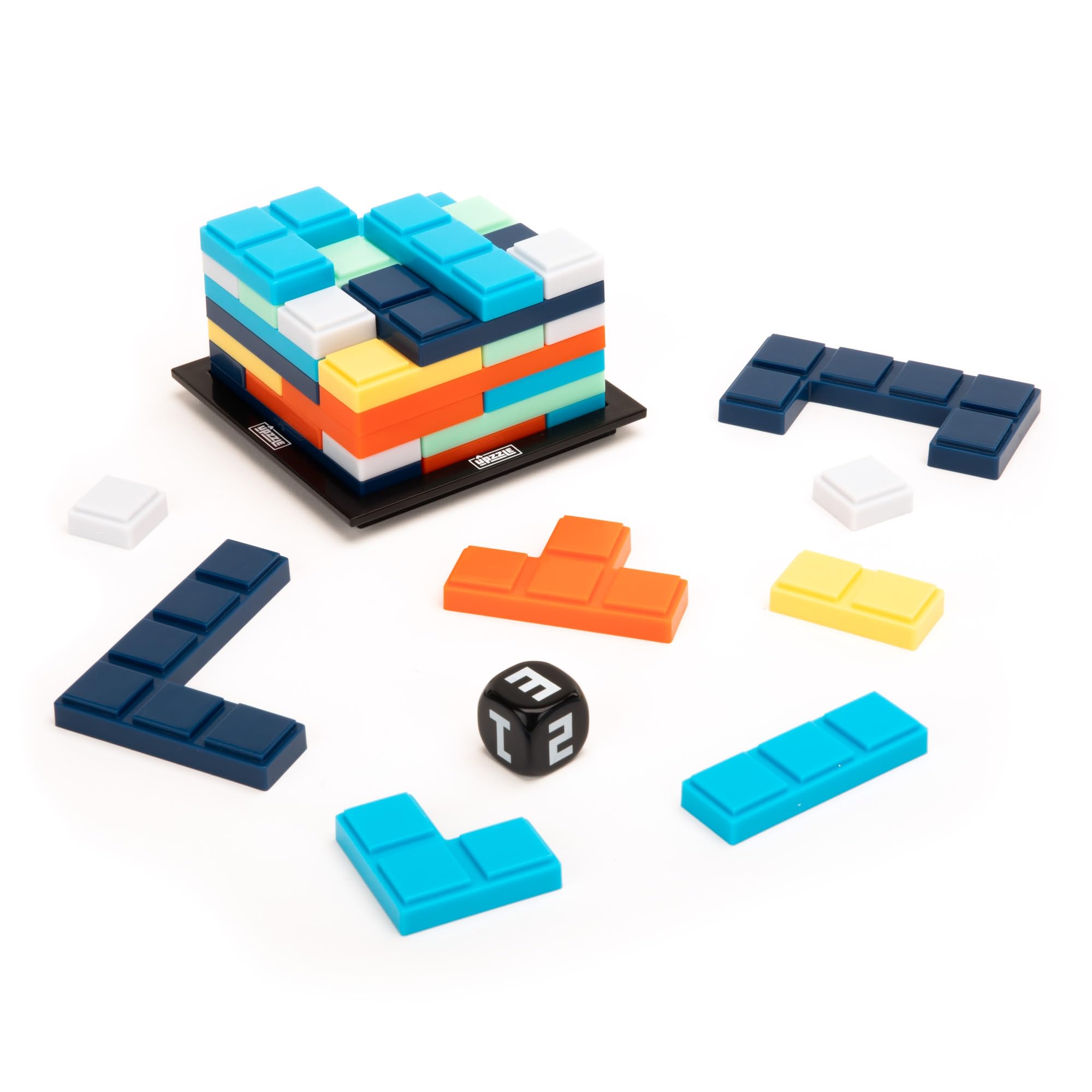 Educational Insights Upzzle Strategic Stacking Puzzle Game for Kids | 2 Players | Multicolor 4