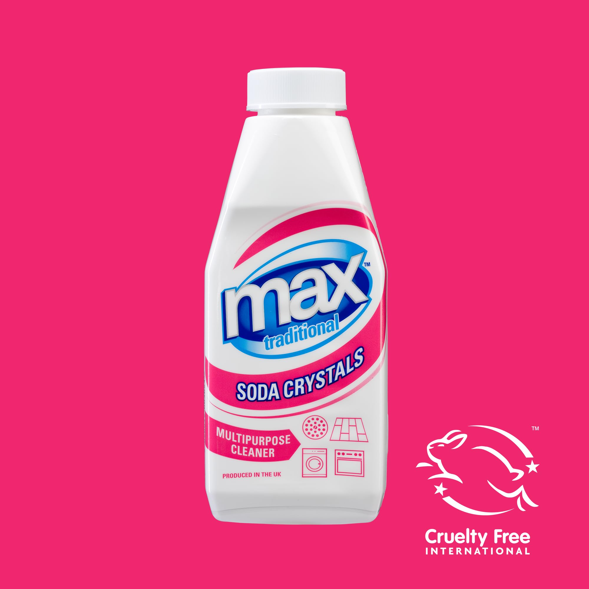 Max Traditional Soda Crystals - Unscented Powder for Stubborn Grease & Stain Removal | 450g