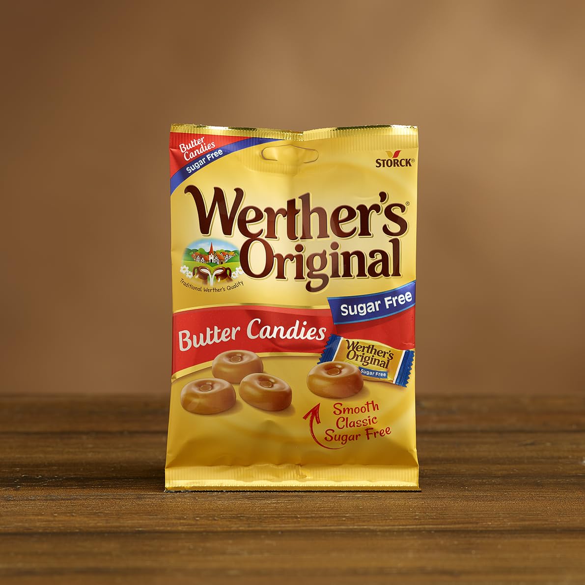 Werther's Original Sugar Free Butter Candies - Rich Buttery Flavour | 80 g (Pack of 18) 3