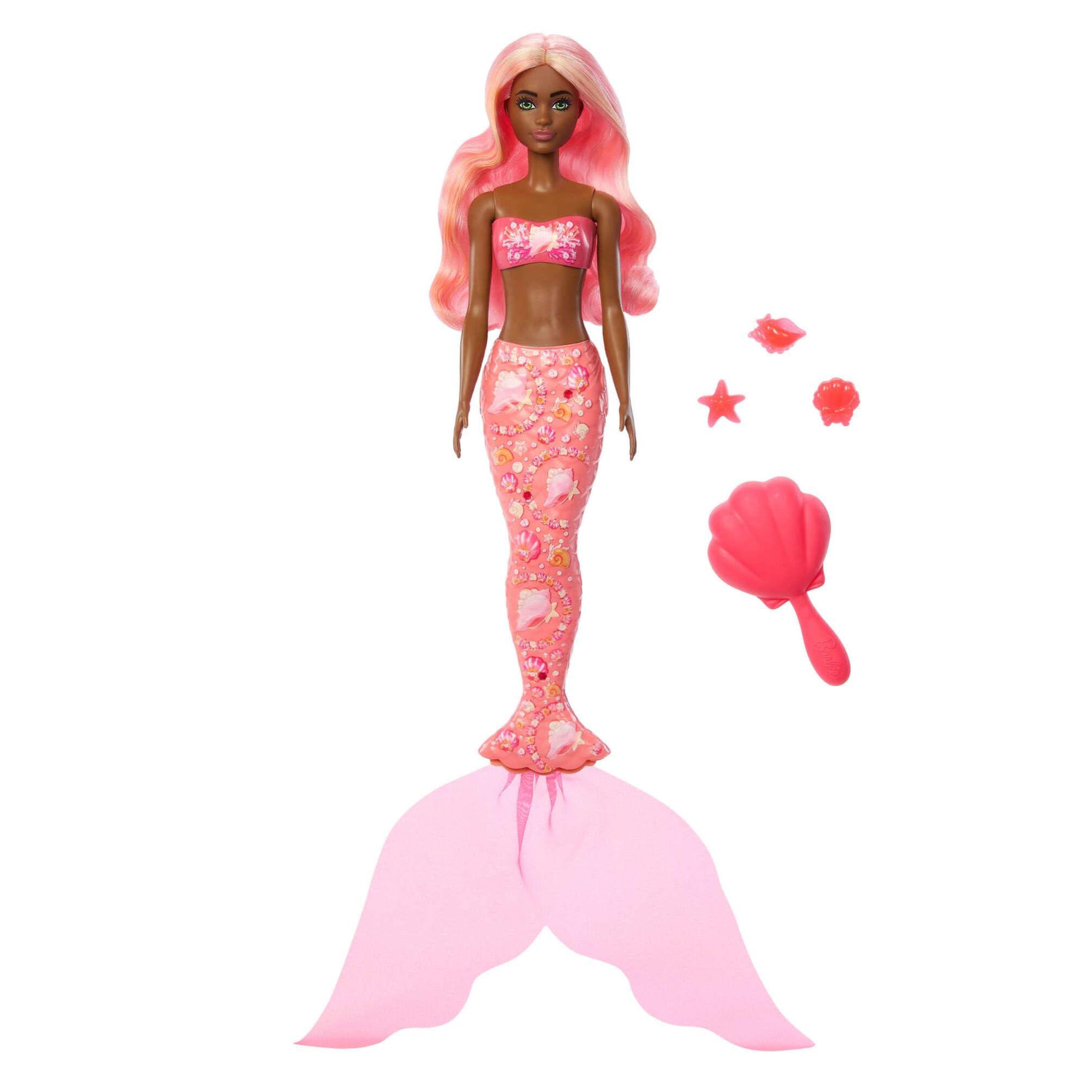 Barbie Color Reveal Mermaid Doll & 6 Surprises | Color Change Hair | Model JMW61 5