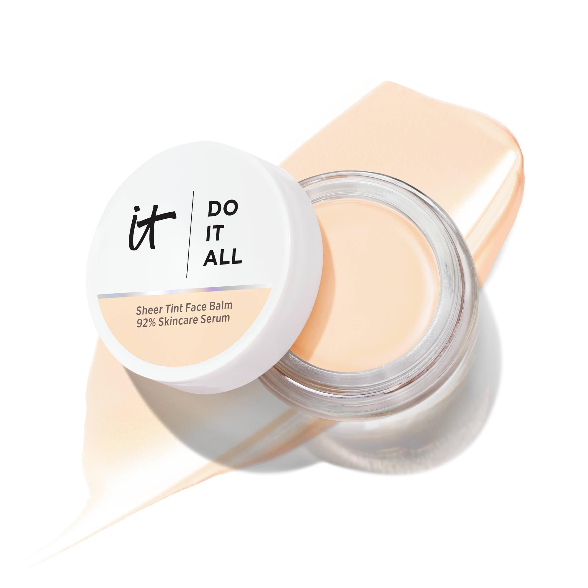 IT Cosmetics Do It All Sheer Tint Face Balm - Sheer Coverage | 24hr Hydration | Wrinkle Minimizing | Fairest Neutral