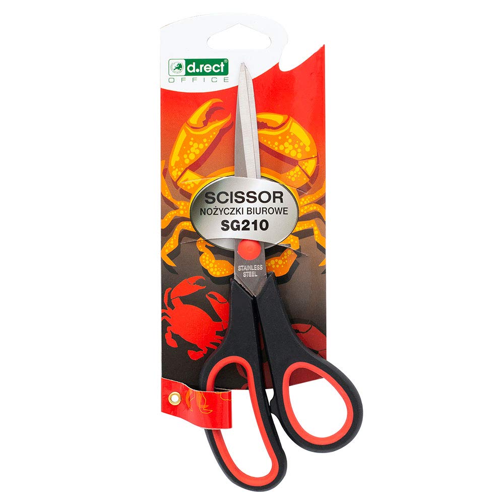 D.RECT SG-210 Office Scissors - 21cm Stainless Steel Blade | Heavy Duty Multi-Use | Black 4