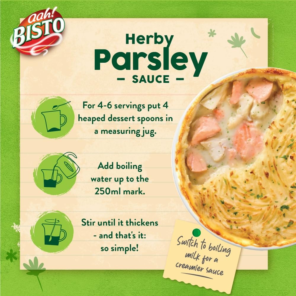 Bisto Deliciously Creamy Parsley Sauce Mix - Vegetarian Friendly | 170g Drum 6