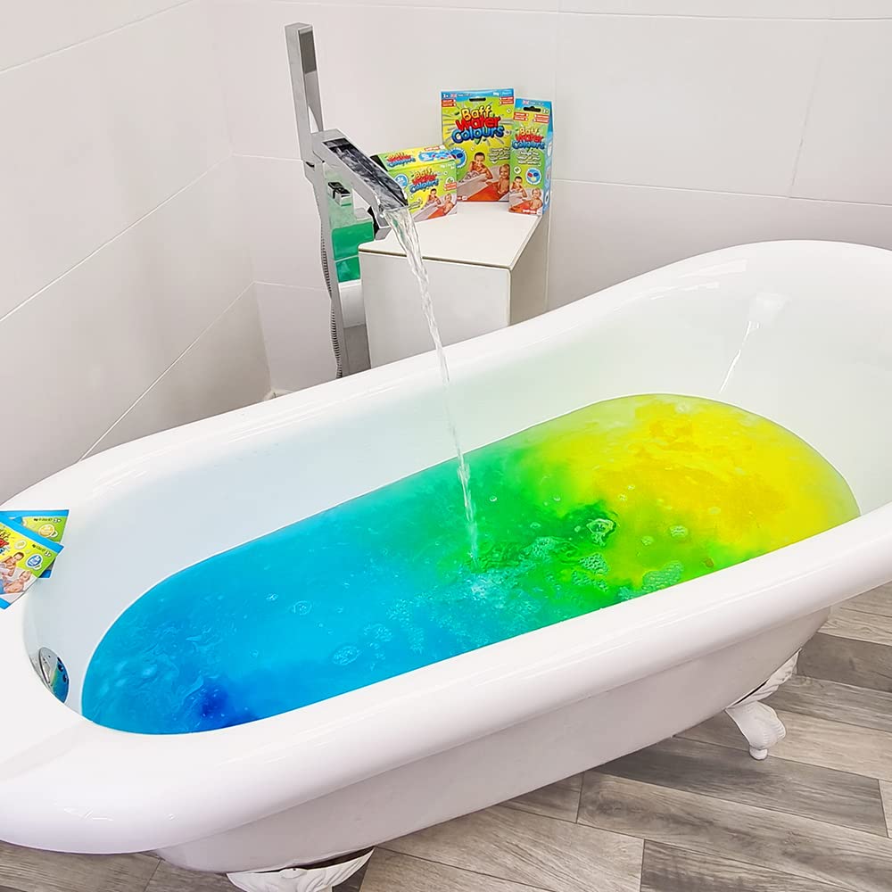 ZIMPLI Baff Water Colours Bath Drops - Party Bag Filler | Skin Safe | UK Made