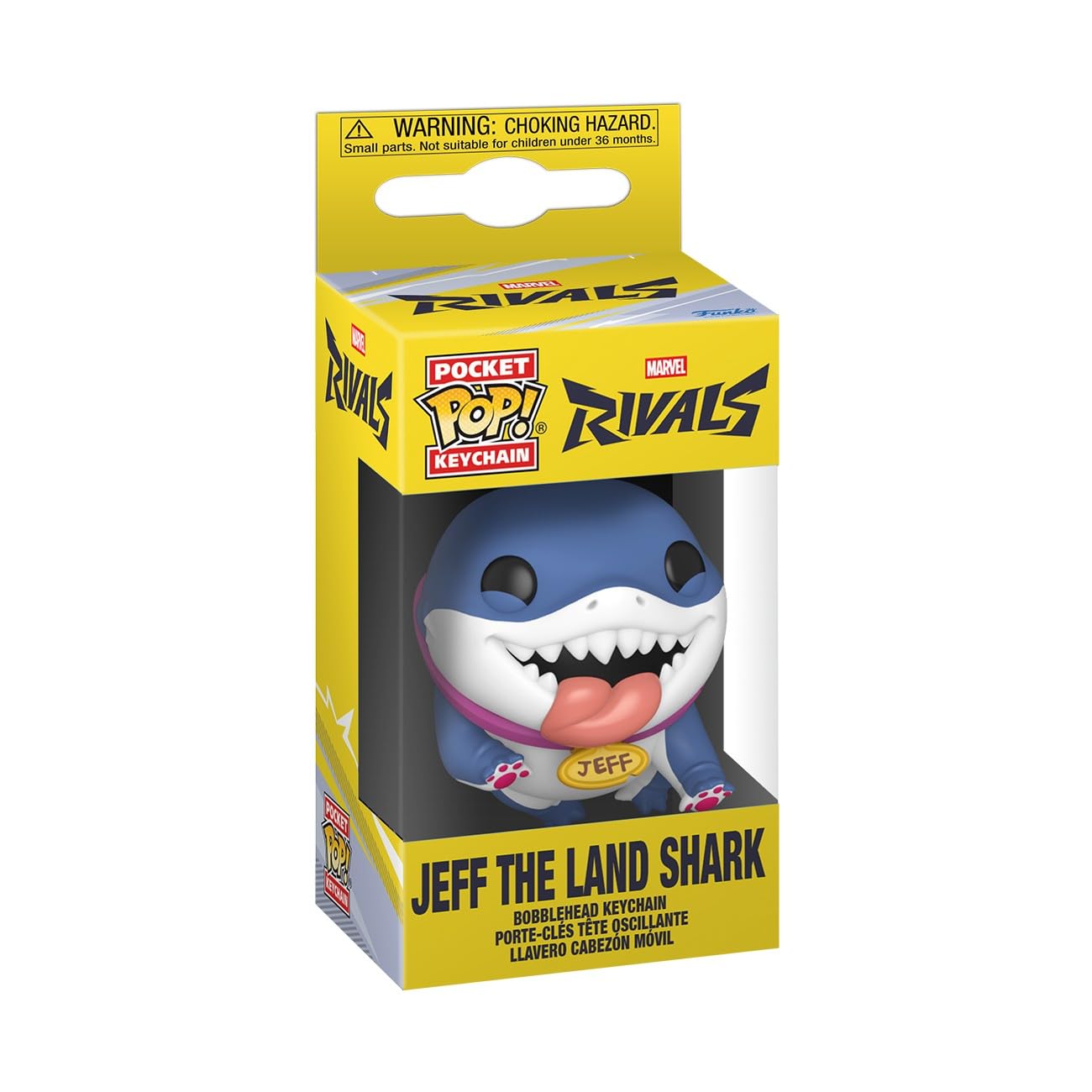 Funko Pop! Keychain: Jeff The Land Shark - Marvel Rivals Vinyl Figure | 3.75 Inches 2