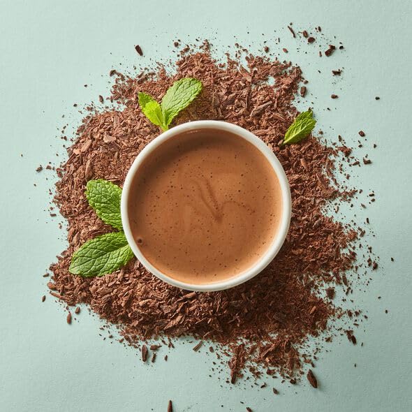 Hotel Chocolat Mint Hot Chocolate Sachets - 70% Dark Chocolate Flakes | Velvetiser Compatible 4