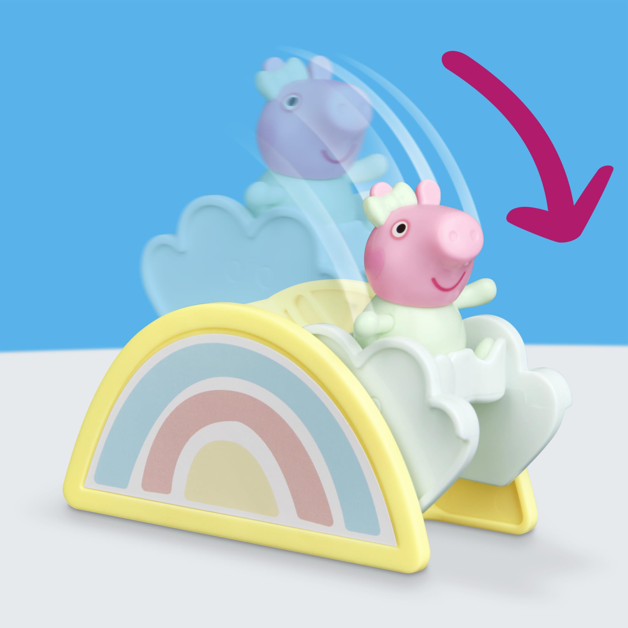 Peppa Pig Evie's Nursery Playset - 8 Pieces | 7.5-cm Scale Figure | Ages 3+ 9