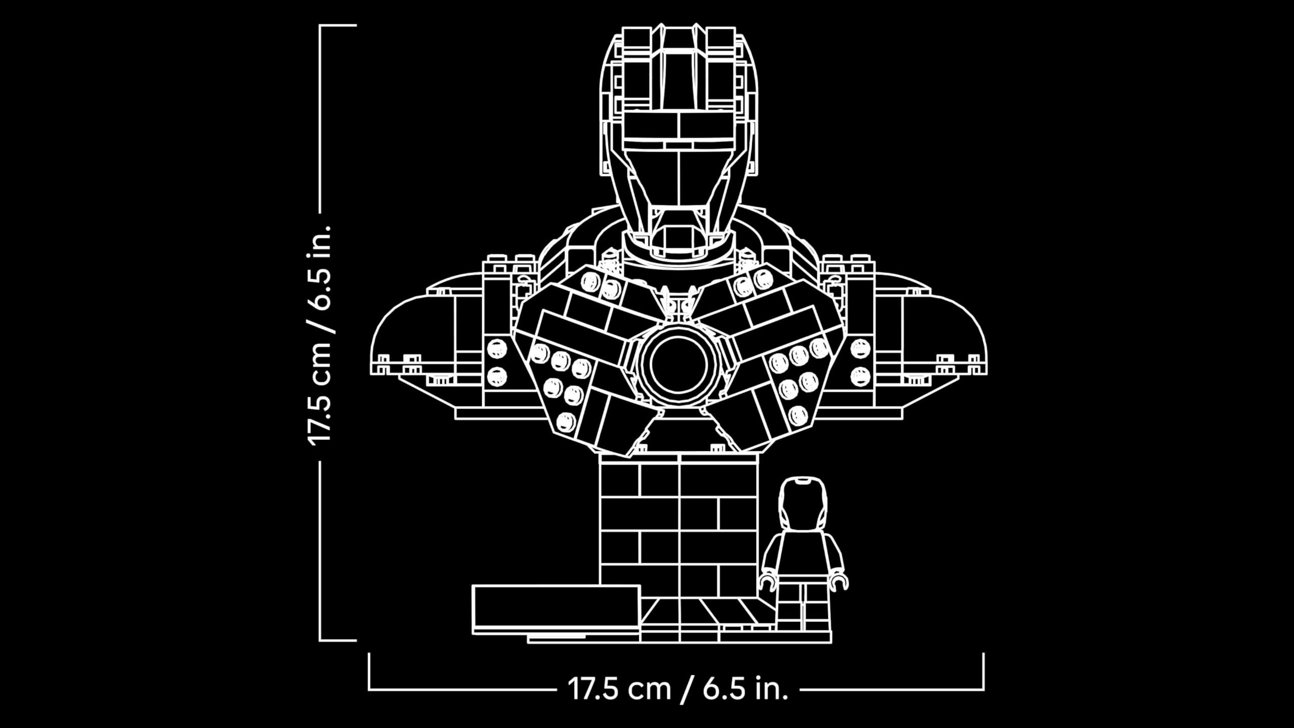 LEGO Marvel Iron Man MK4 Bust 76327 Building Set for Adults | 436 Pieces | Ages 18+ 8
