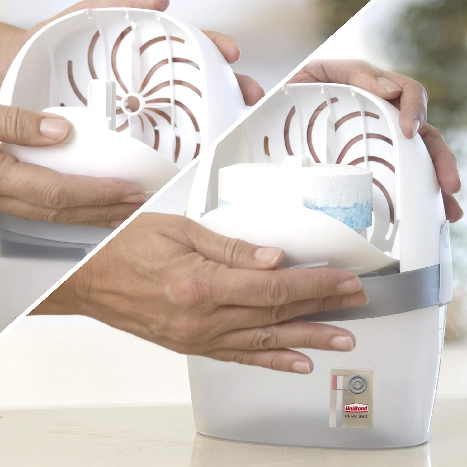 Unibond AERO 360° Moisture Absorber Device with 450g Refill Tab | Prevents Condensation | Recyclable 5