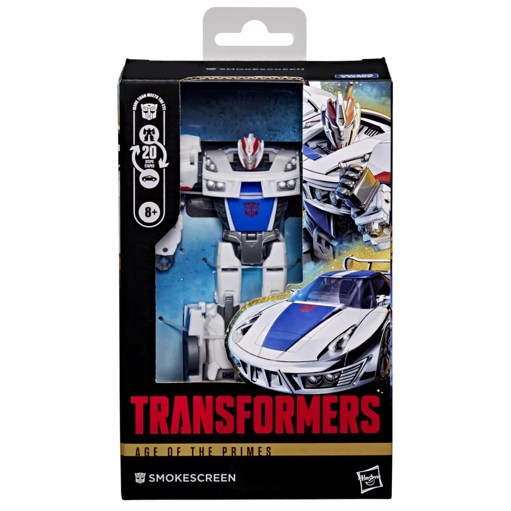 Transformers Age of the Primes Smokescreen Deluxe Class Action Figure | 13-cm | 20 Steps