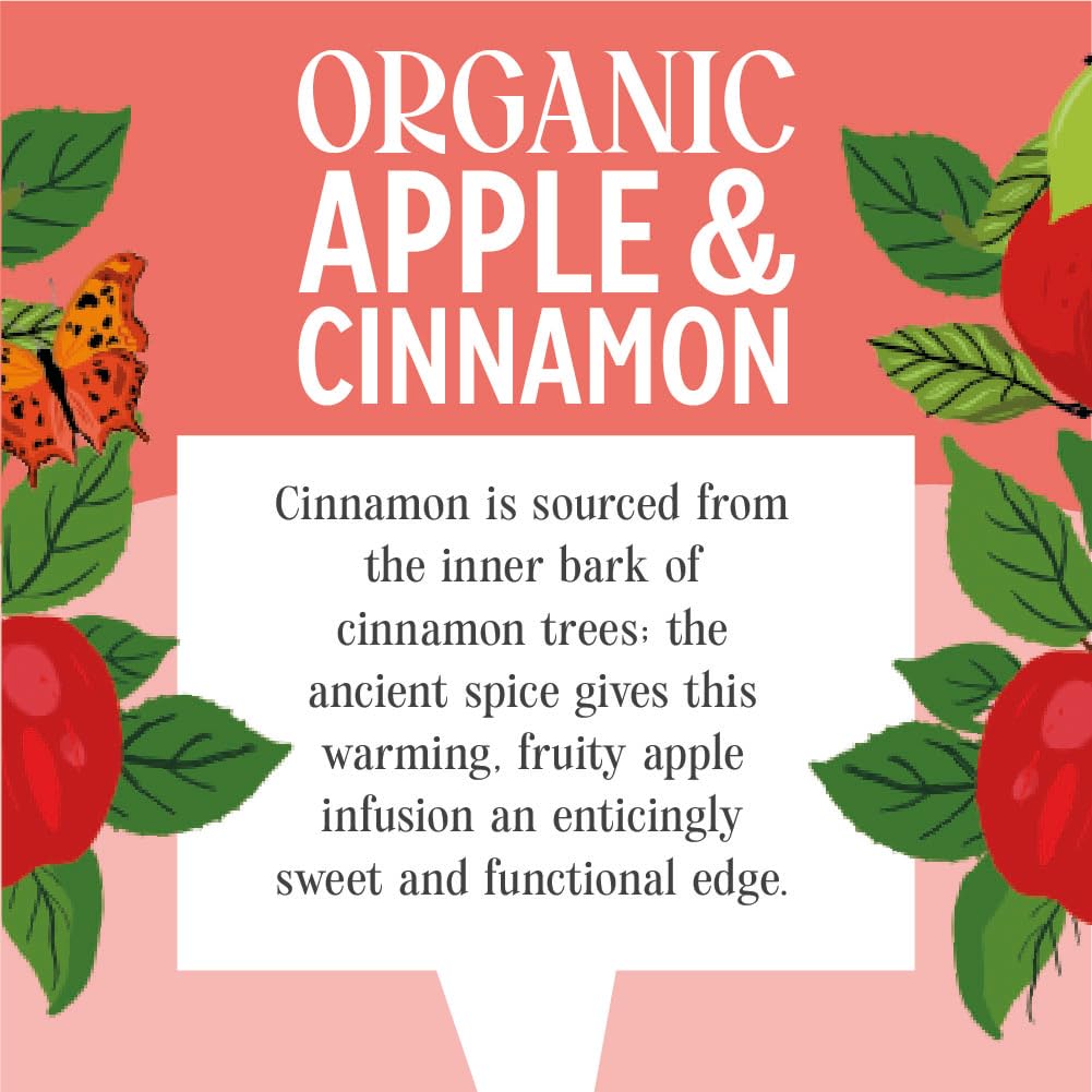 Heath & Heather Organic Apple & Cinnamon Herbal Tea - 20 Count Teabags | Supports Digestion & Relaxation 3