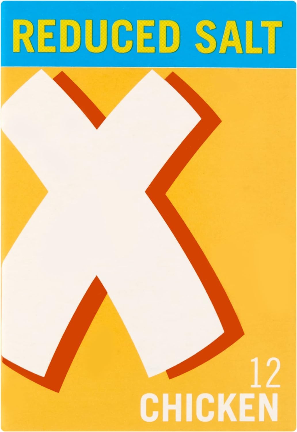 OXO Reduced Salt Chicken Stock Cubes - 12 Count | Big Flavour | 71g Pack 3