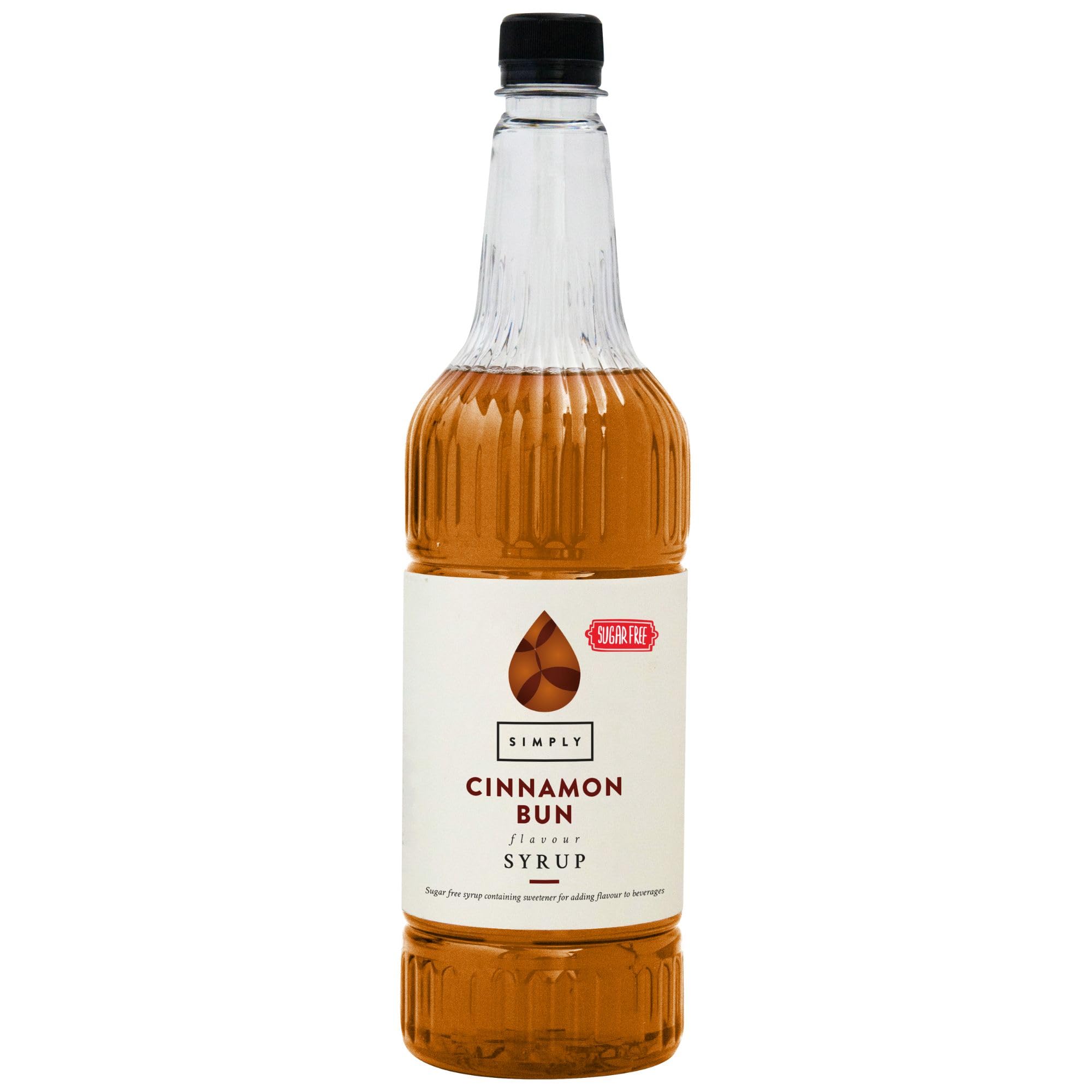 Simply Sugar Free Cinnamon Bun Syrup - Vegan, Nut Free, Halal Certified | 1L Liquid