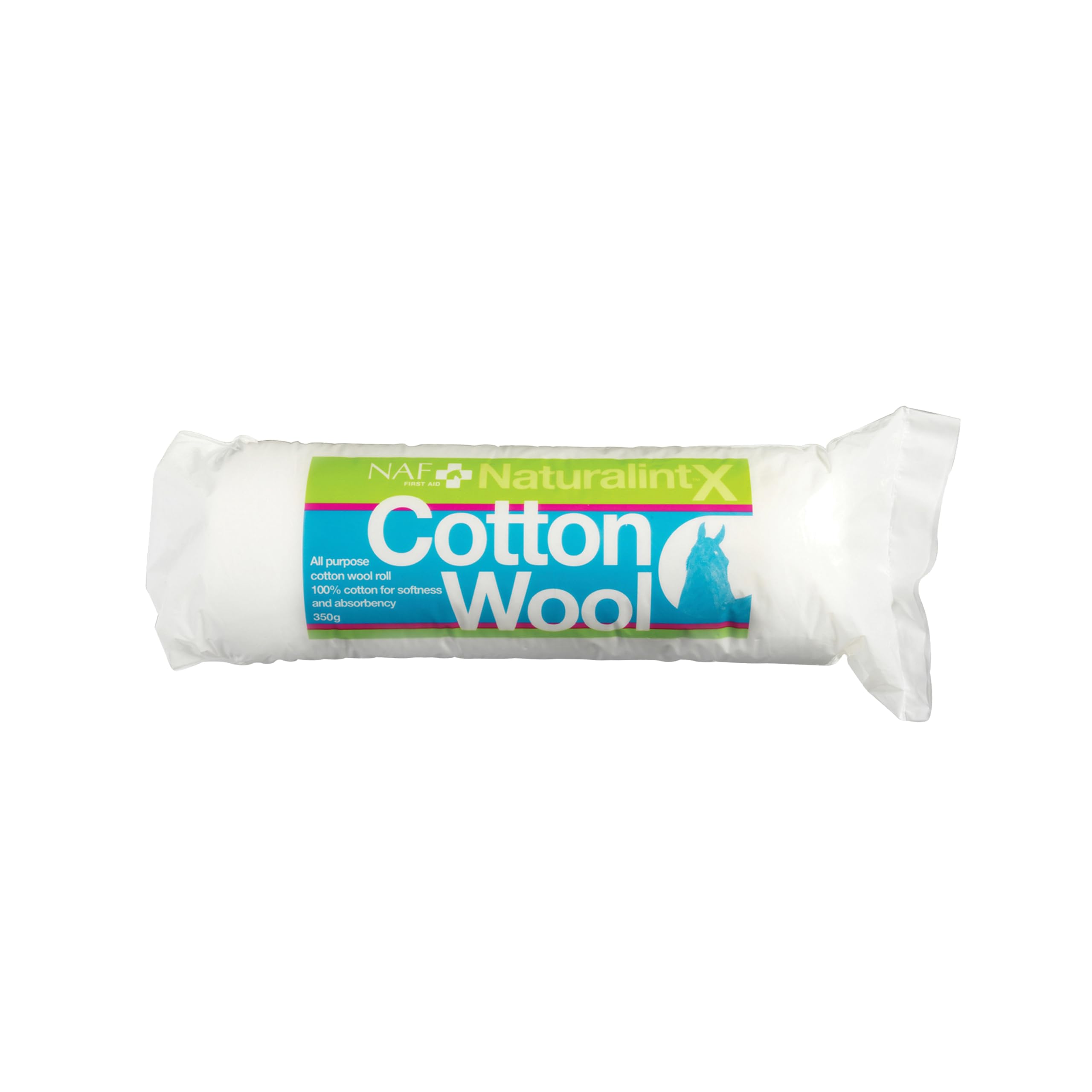 NAF NaturalintX Cotton Wool - Veterinary Grade Absorbent Roll for Equine First Aid | 350g