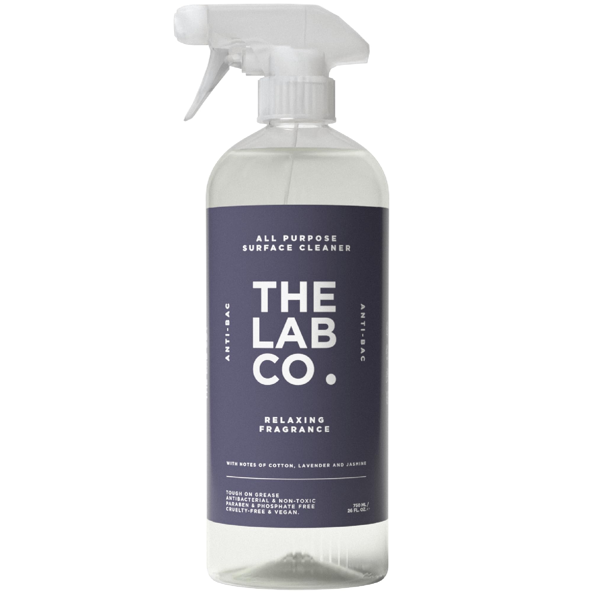 The Lab Co. Antibacterial All Purpose Cleaner - 750ml Multi Surface Cleaning | Streak Free
