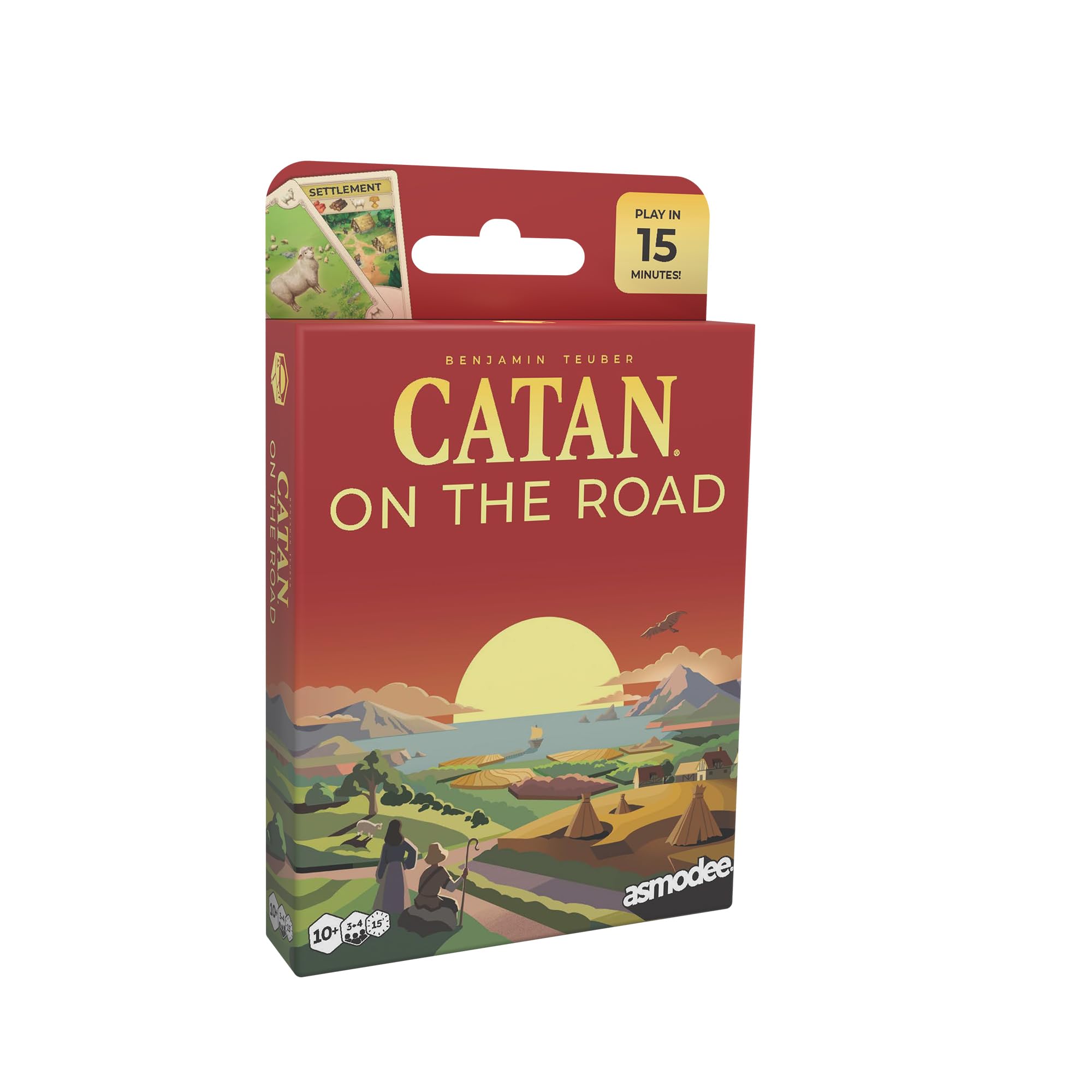 CATAN - On The Road Strategic Travel Card Game | Ages 10+ | 3-4 Players | 15 Min