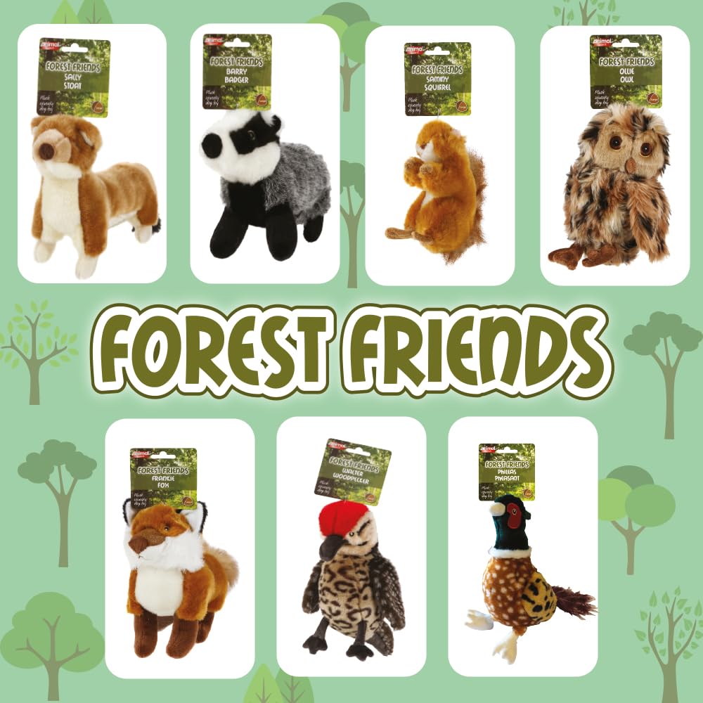 Animal Instincts Phileas Pheasant Plush Squeak Toy - Small, Multicoloured (2 Pack) 5