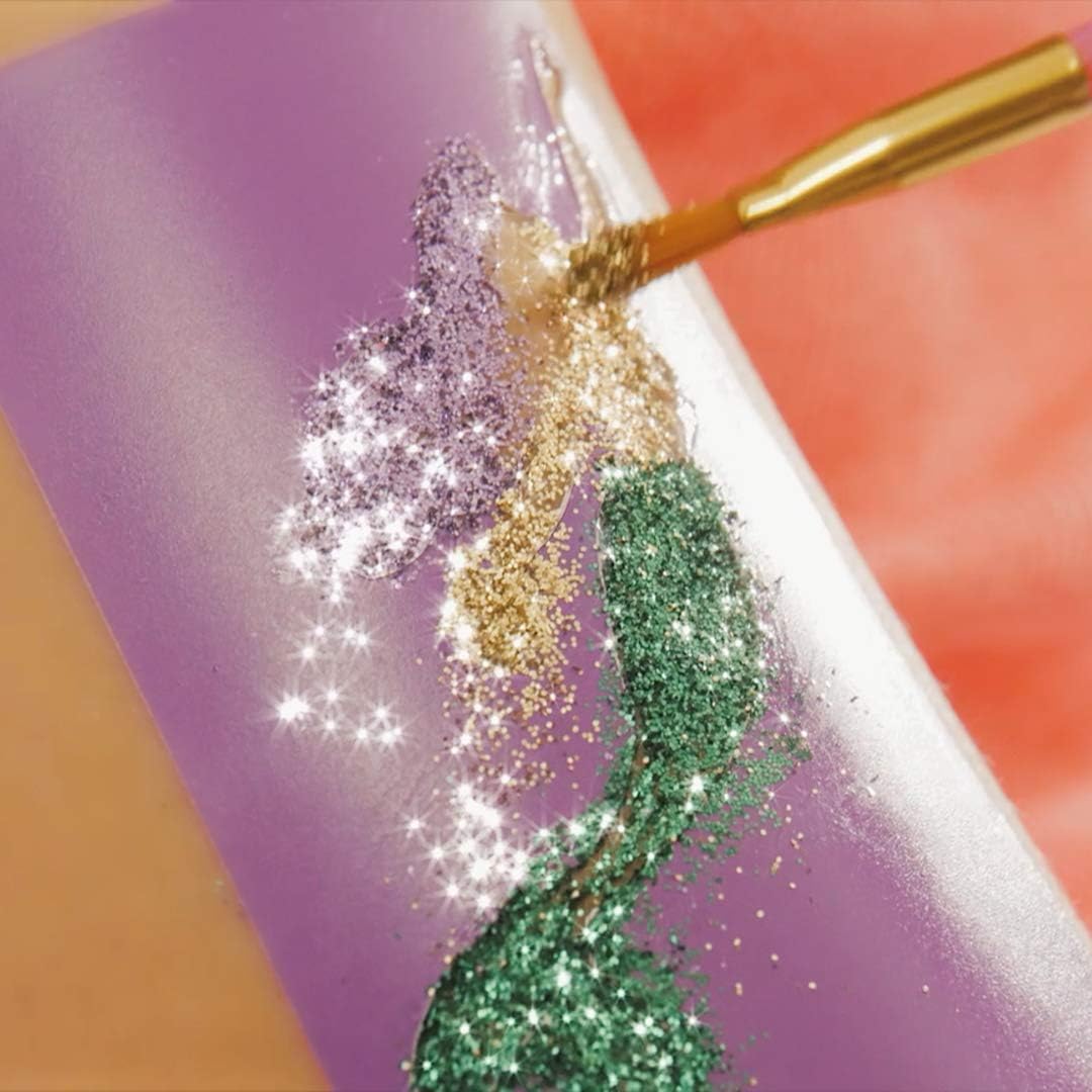 FabLab Glitter Tattoos Kit mit Bioglitter – 28 Designs und 4 glitzernde Farben 8