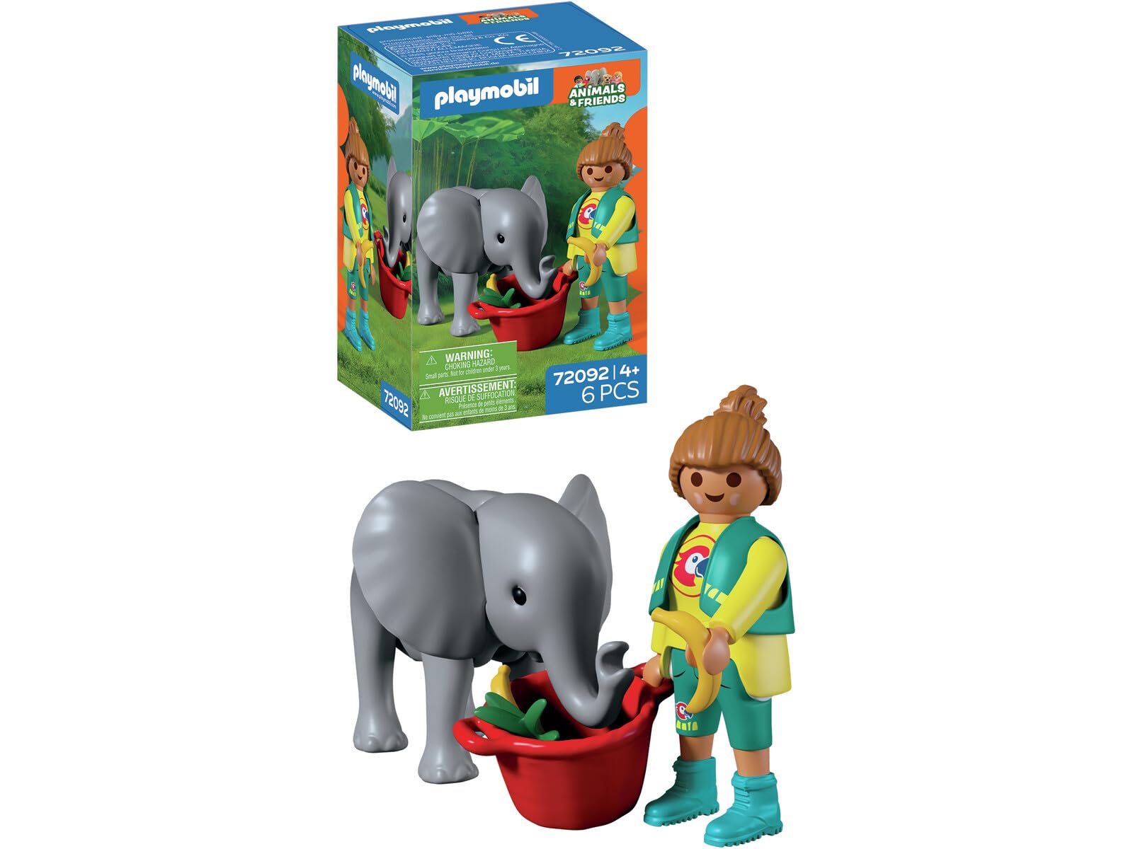 Playmobil Zoo: Baby Elephant & Zookeeper Playset - Ages 4+ | Plastic | Unisex Children 3