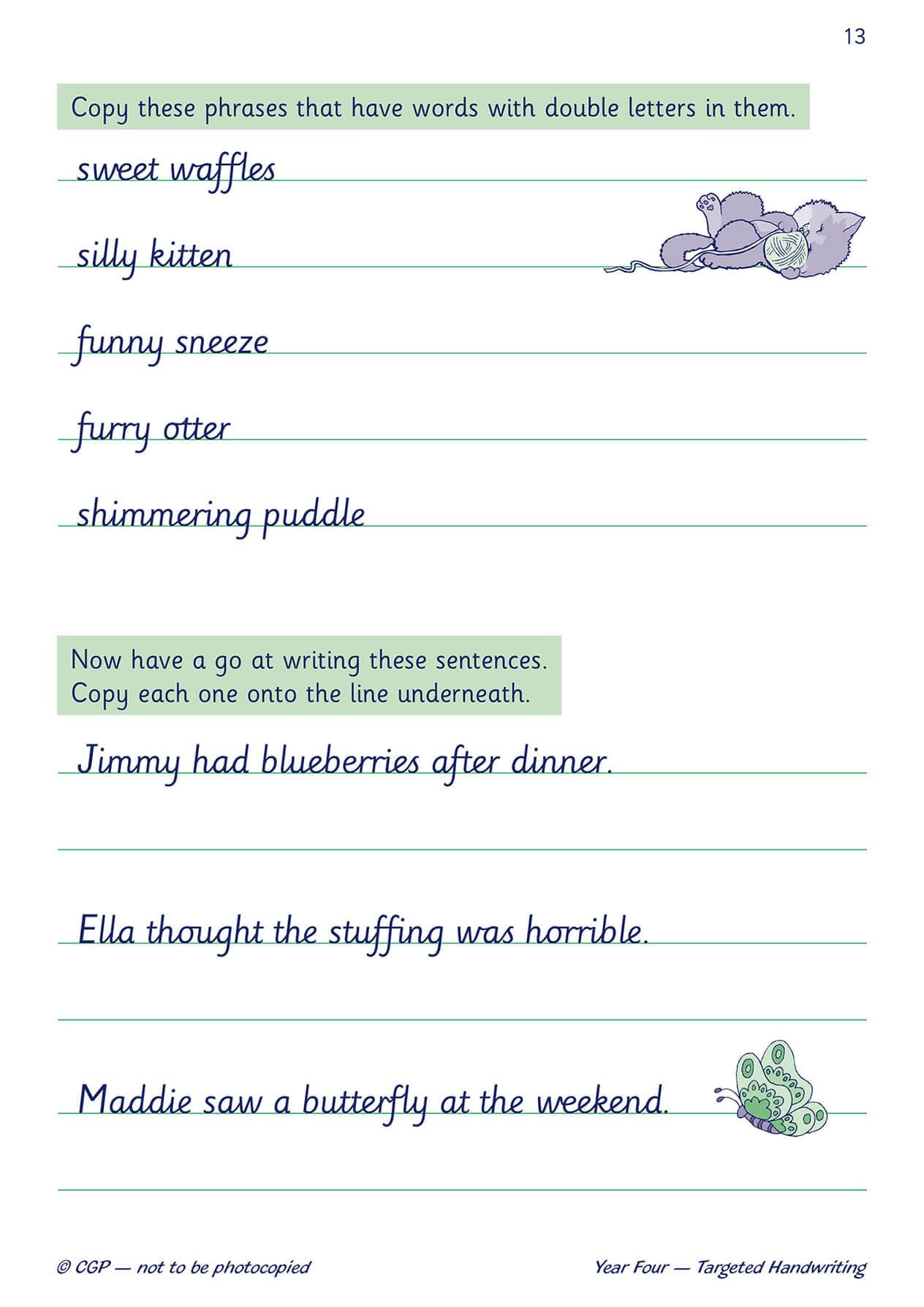 CGP KS2 English Targeted Practice Book - Handwriting Year 4 | Paperback | Ages 7-9 3