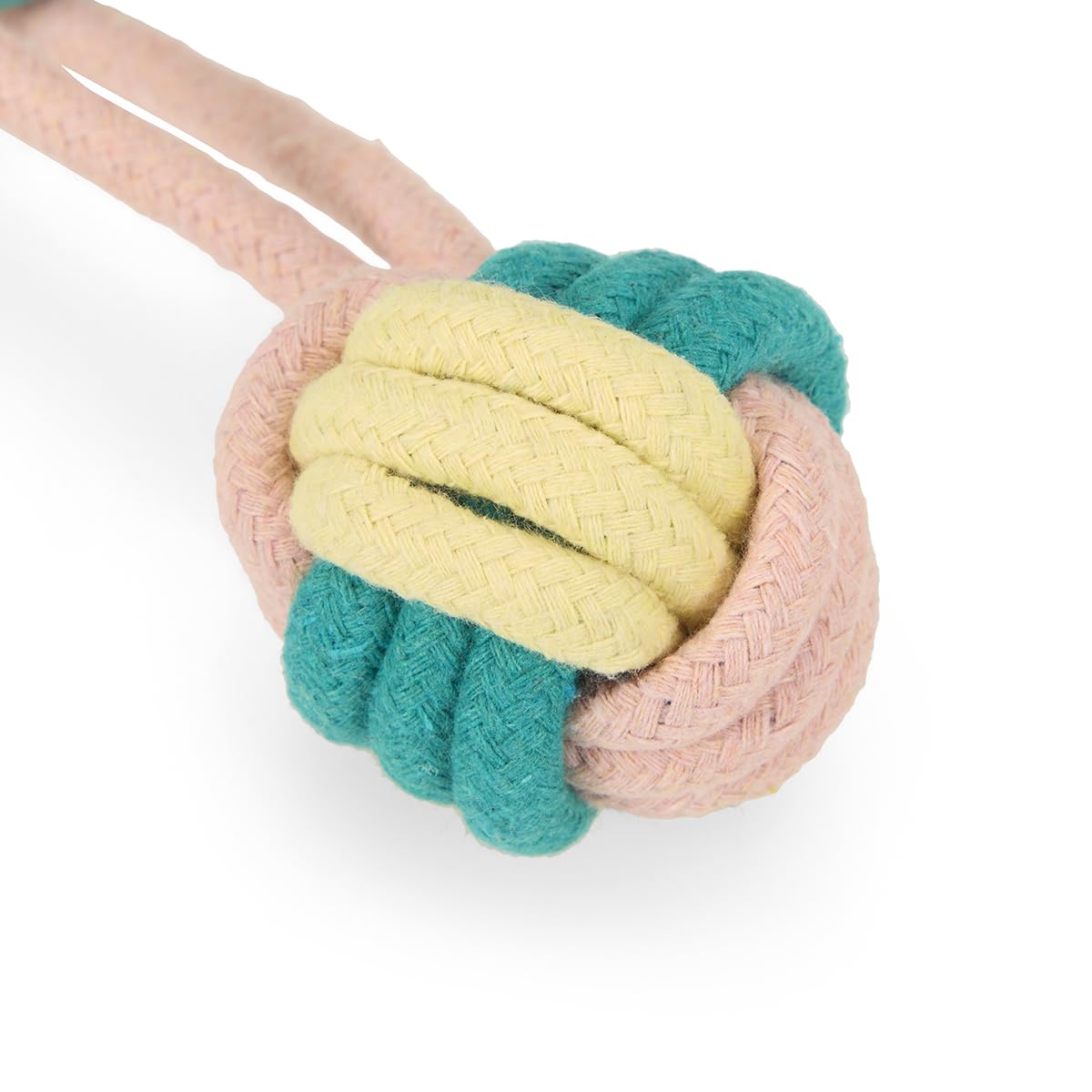 Petface Little Petface Rope Ball Dog Toy with Handle for Small Dogs and Puppies | TPR Material 4