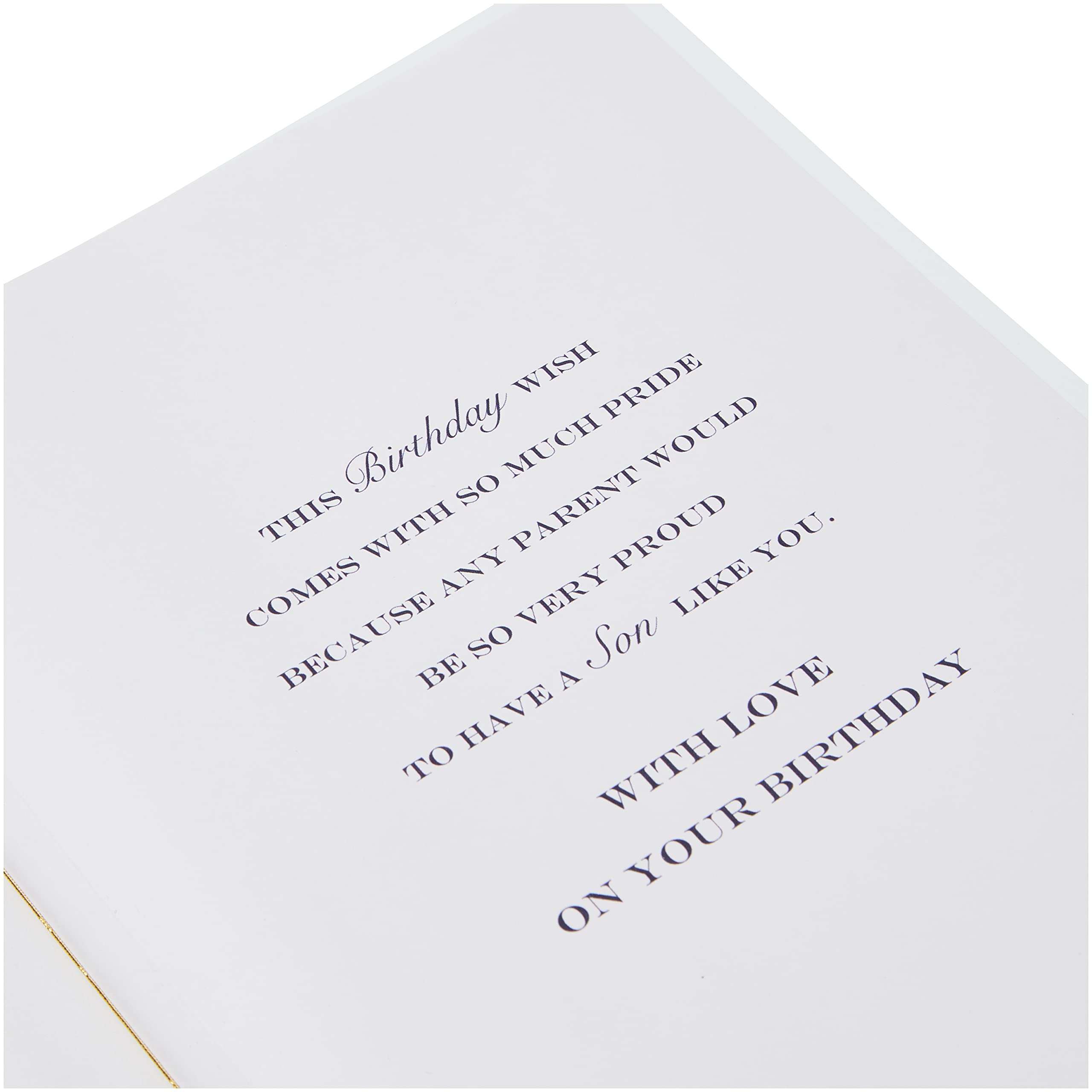 Piccadilly Greetings Traditional Birthday Card for Son | Green | 10 x 7 inches 3