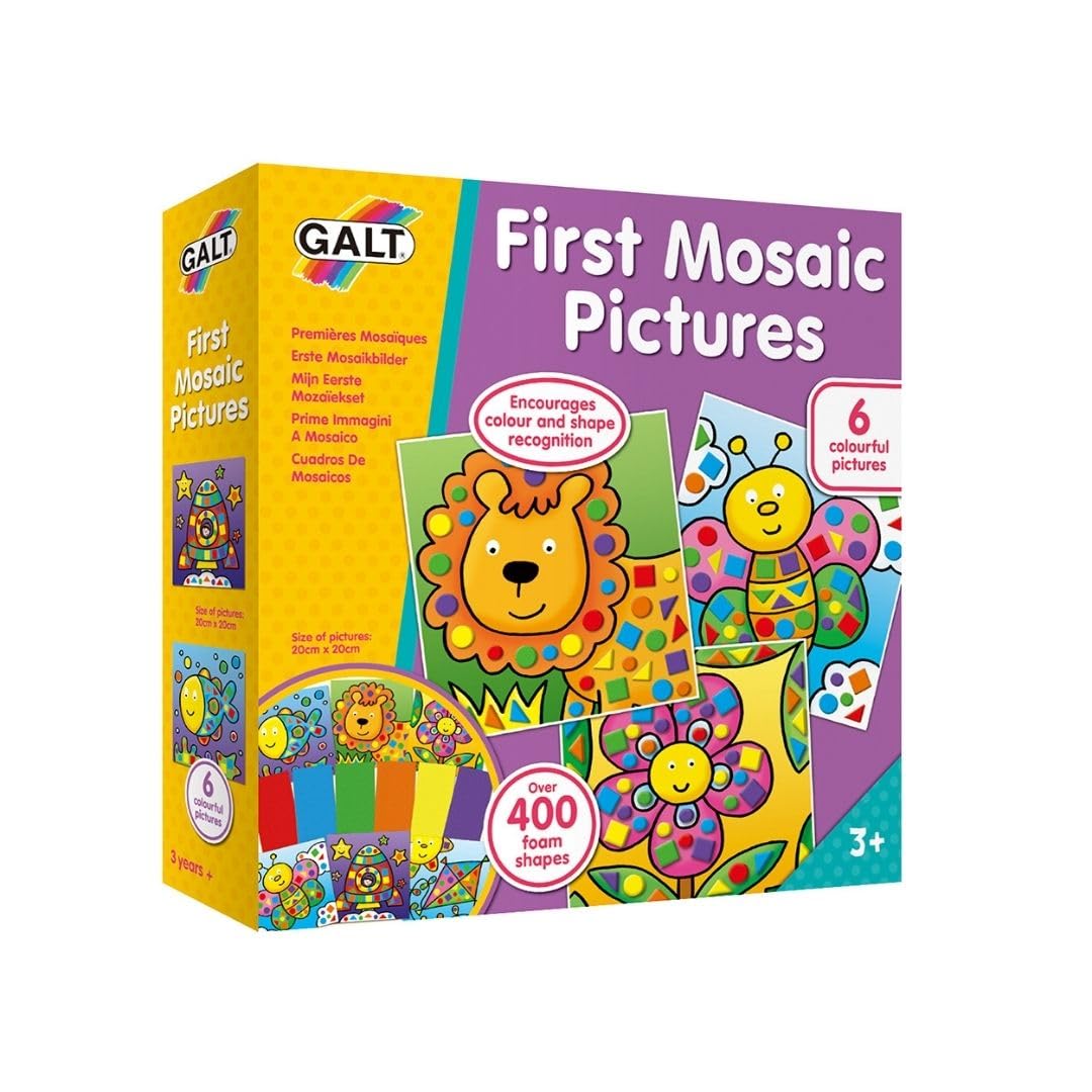 Galt Toys First Mosaic Pictures Creative Activity Set | Ages 3+ | Over 400 Tiles