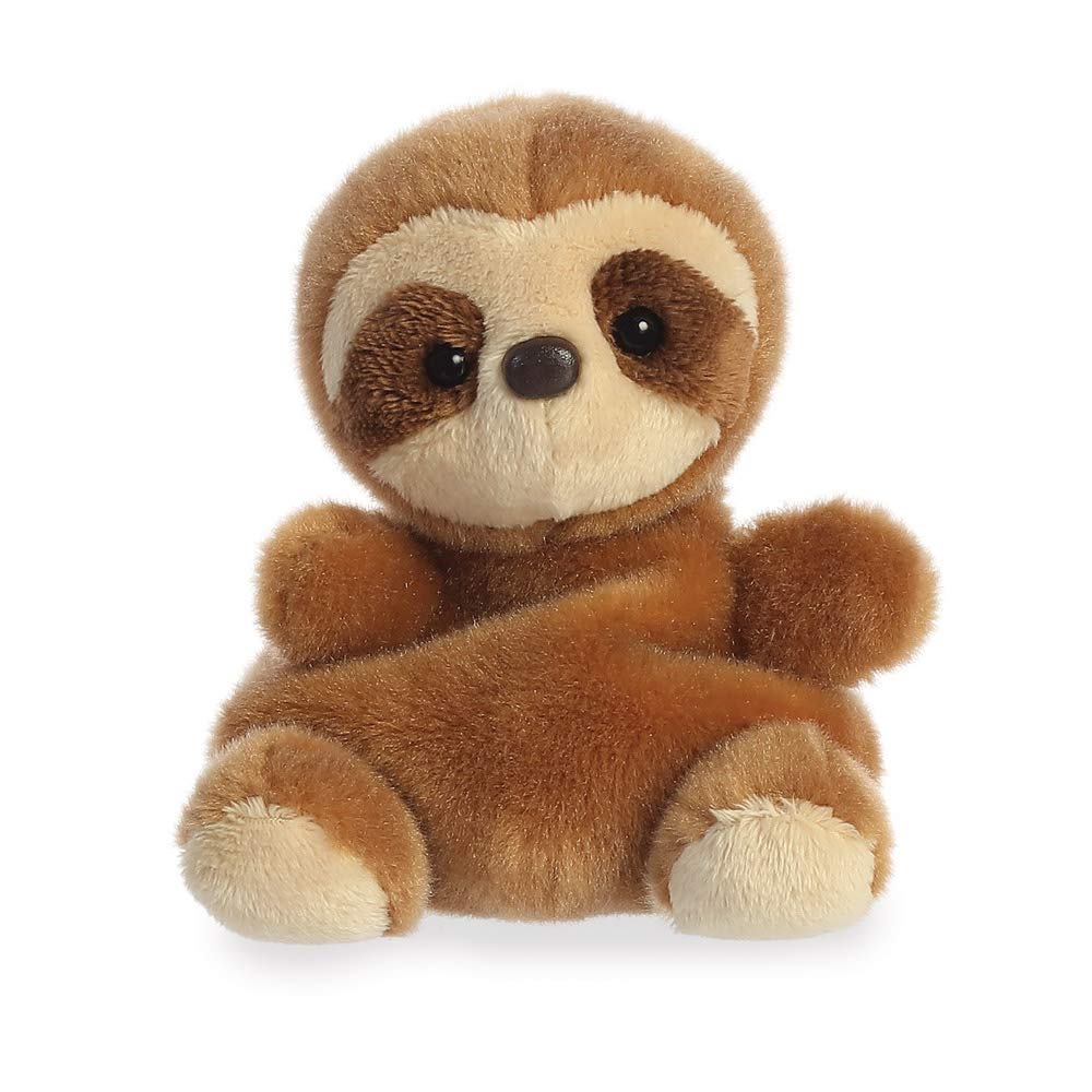 AURORA Palm Pals Slomo Sloth Soft Toy - Bean Filled | 10 cm | Brown