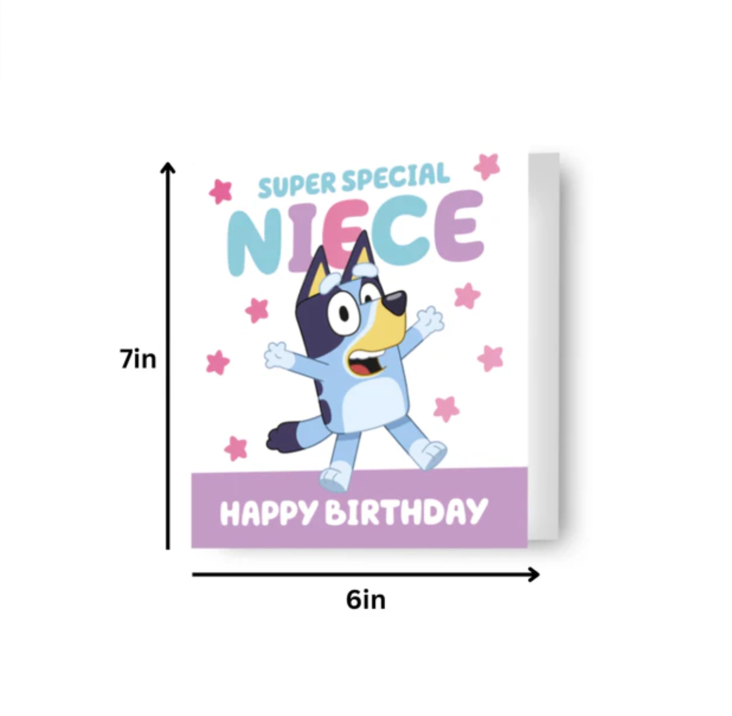 Danilo Promotions LTD Bluey Birthday Card for Niece | Kids Character Theme Greeting Card | BL070 4