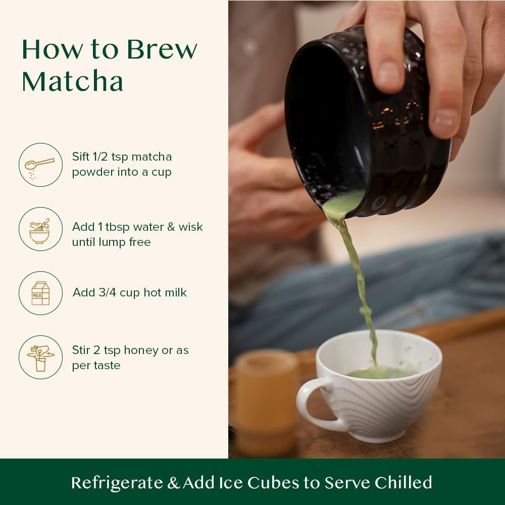 VAHDAM Matcha Green Tea Powder (25g) - Authentic Japanese Culinary Grade 7