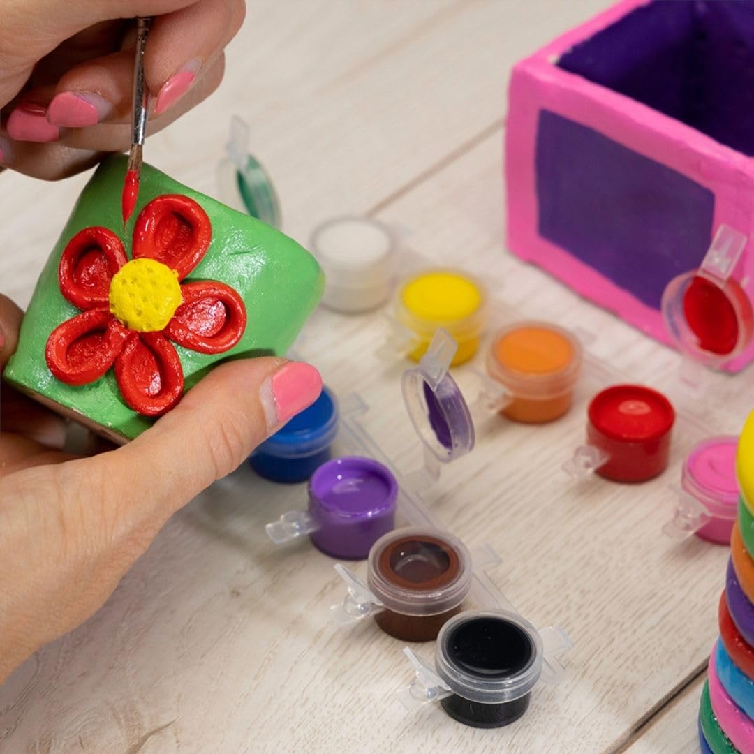Galt First Pottery - Air Dry Clay Painting & Pottery Set for Ages 6+ | Includes 1.2kg Clay & Ceramic Paints