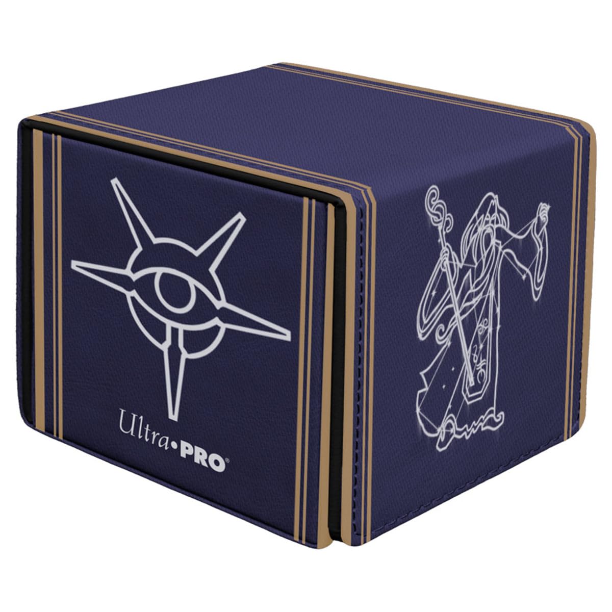 Ultra Pro Alcove Edge Deck Box - The Elder Scrolls Mages Guild | Holds 100 Double-Sleeved Cards | Black