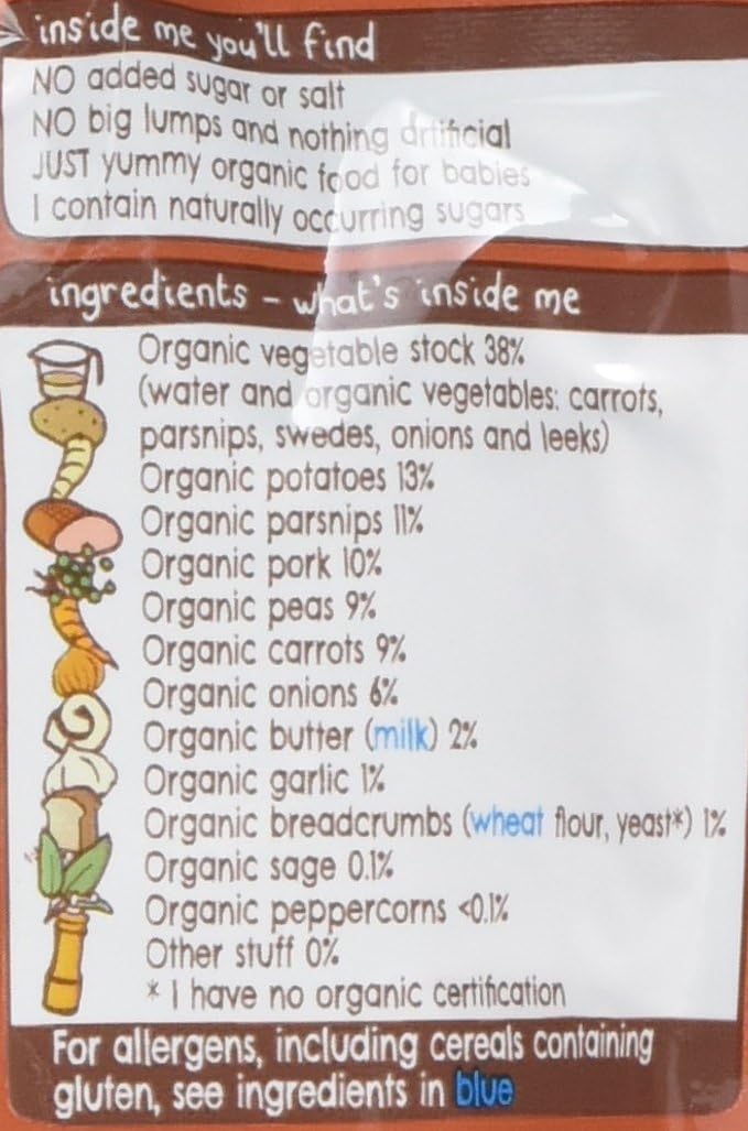 Ella's Kitchen - Bio-Würstchen mit Kartoffelpüree und Gemüse 130 g 3